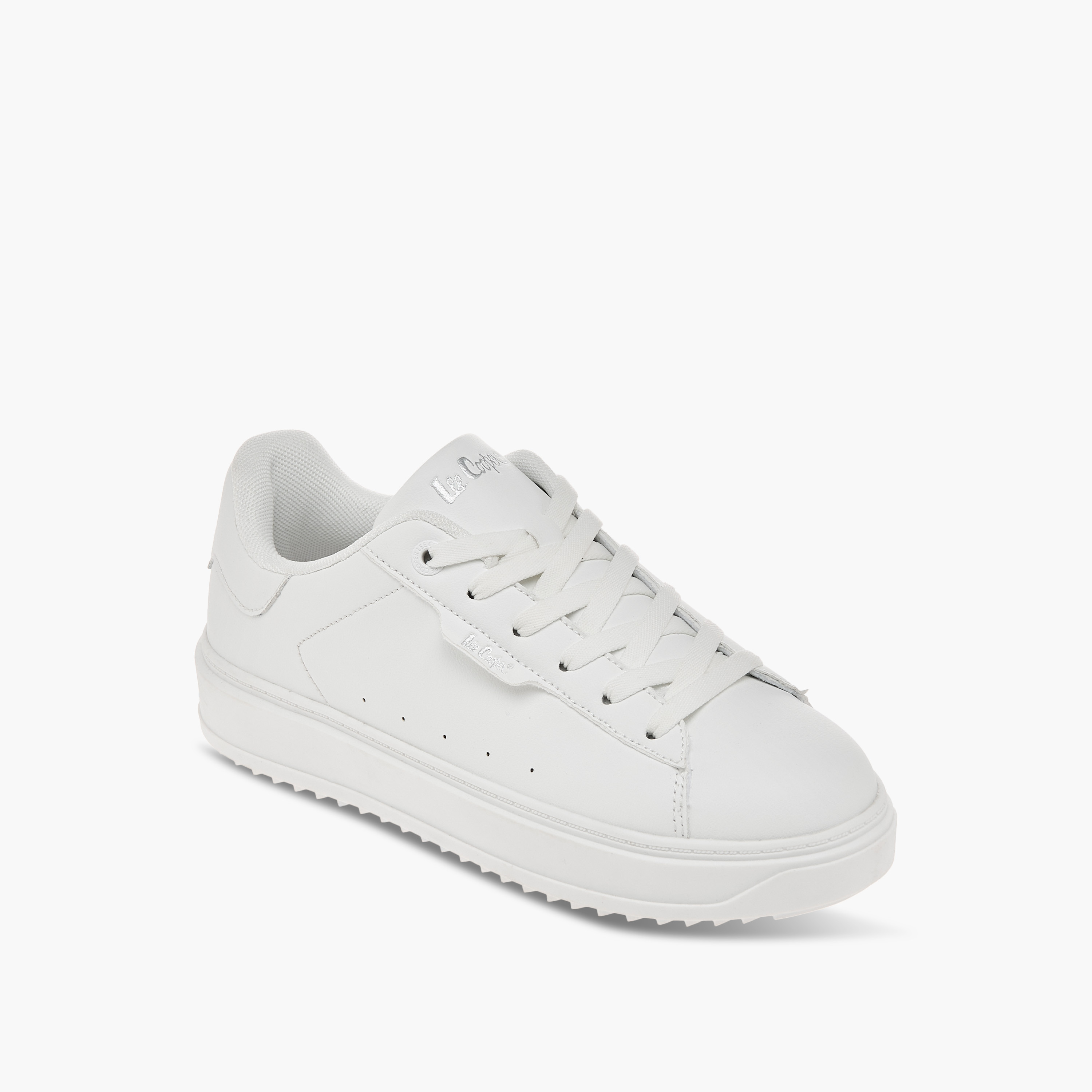 Lee Cooper Women's Panelled Sneakers with Lace-Up Closure-women-shoes-sneakers-image-2