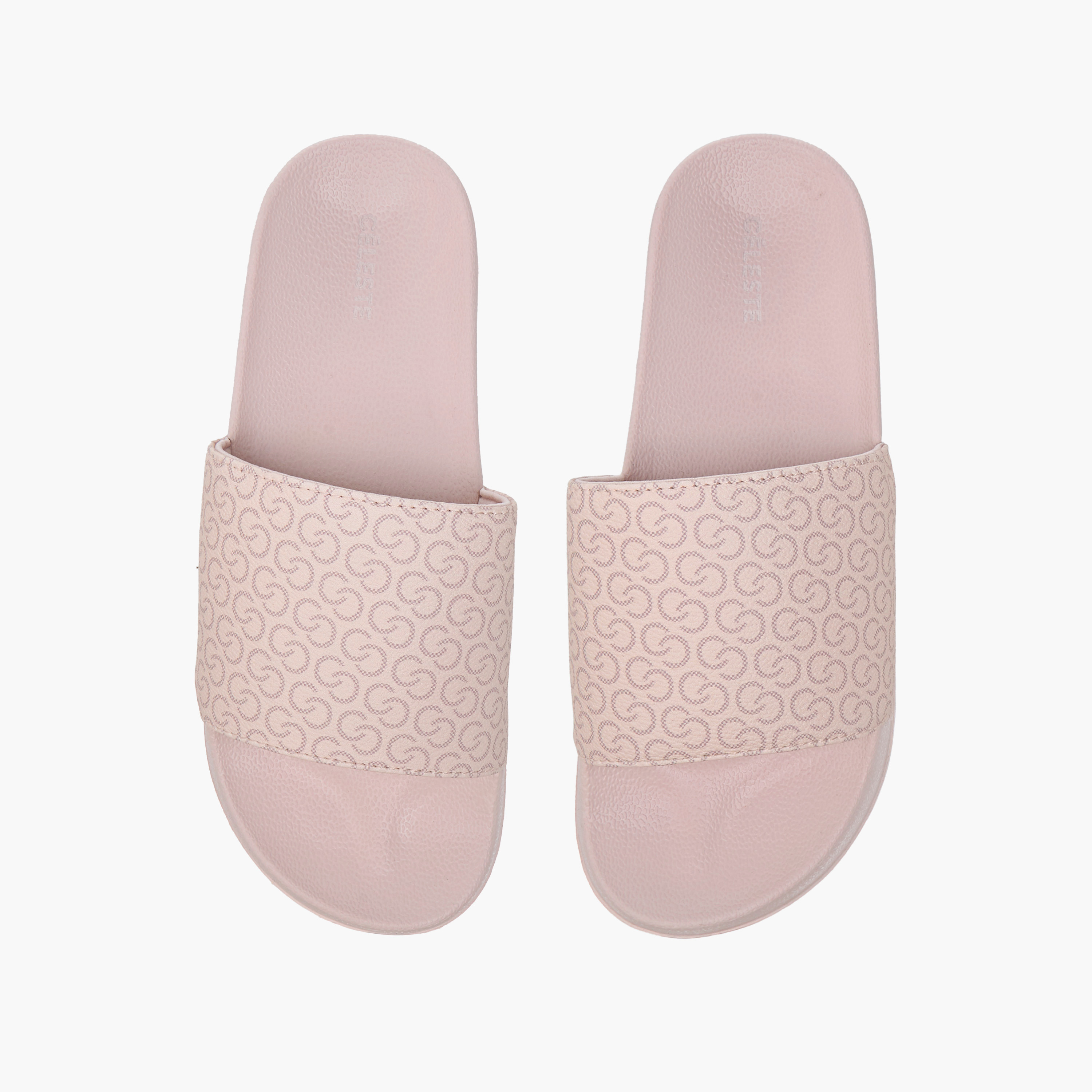 Celeste Women's Monogram Print Slip-On Slides-women-shoes-flipflopsandslides-image-1