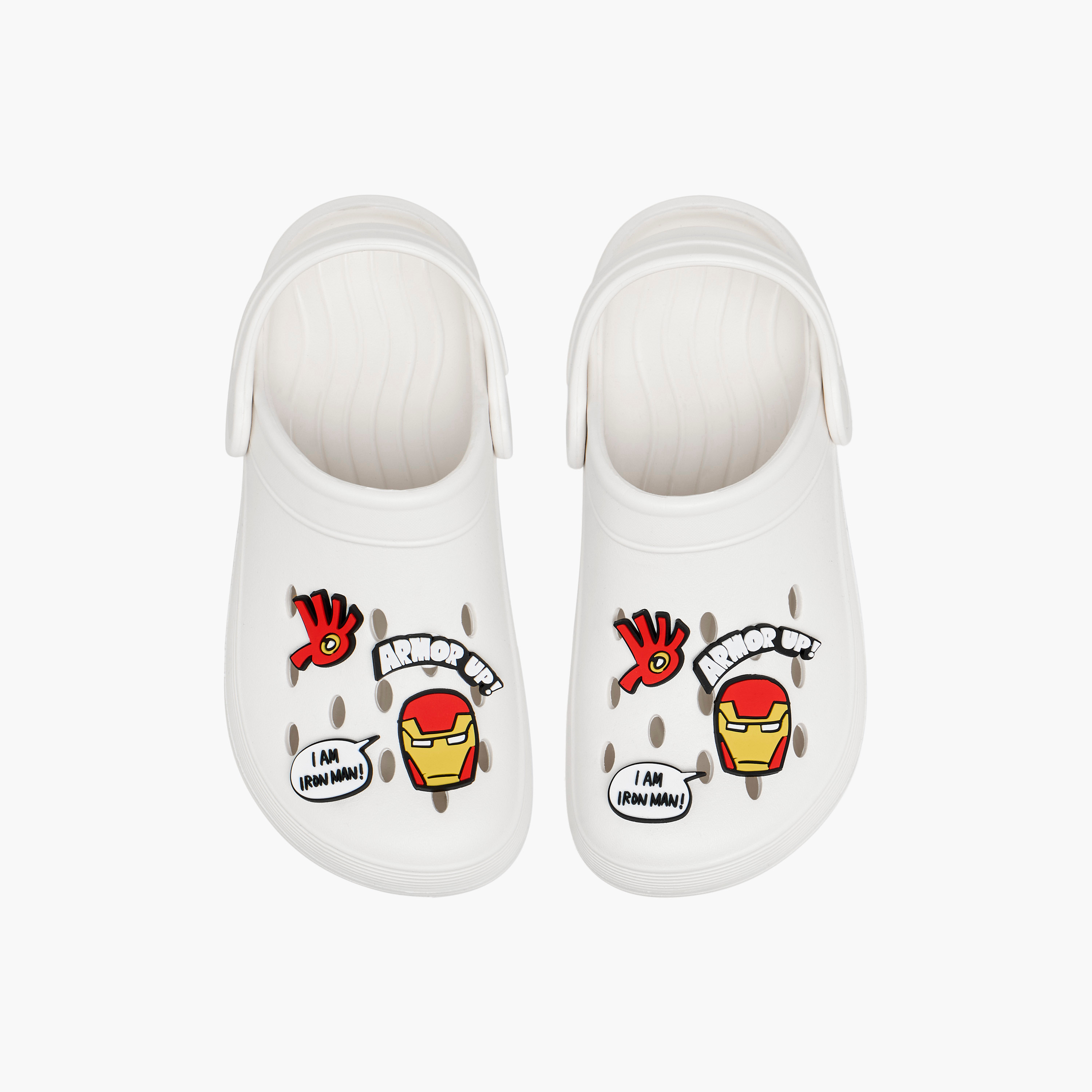 Marvel Boys Iron Man Jibbitz Charm Clogs-boys-shoes-sandals-image-1