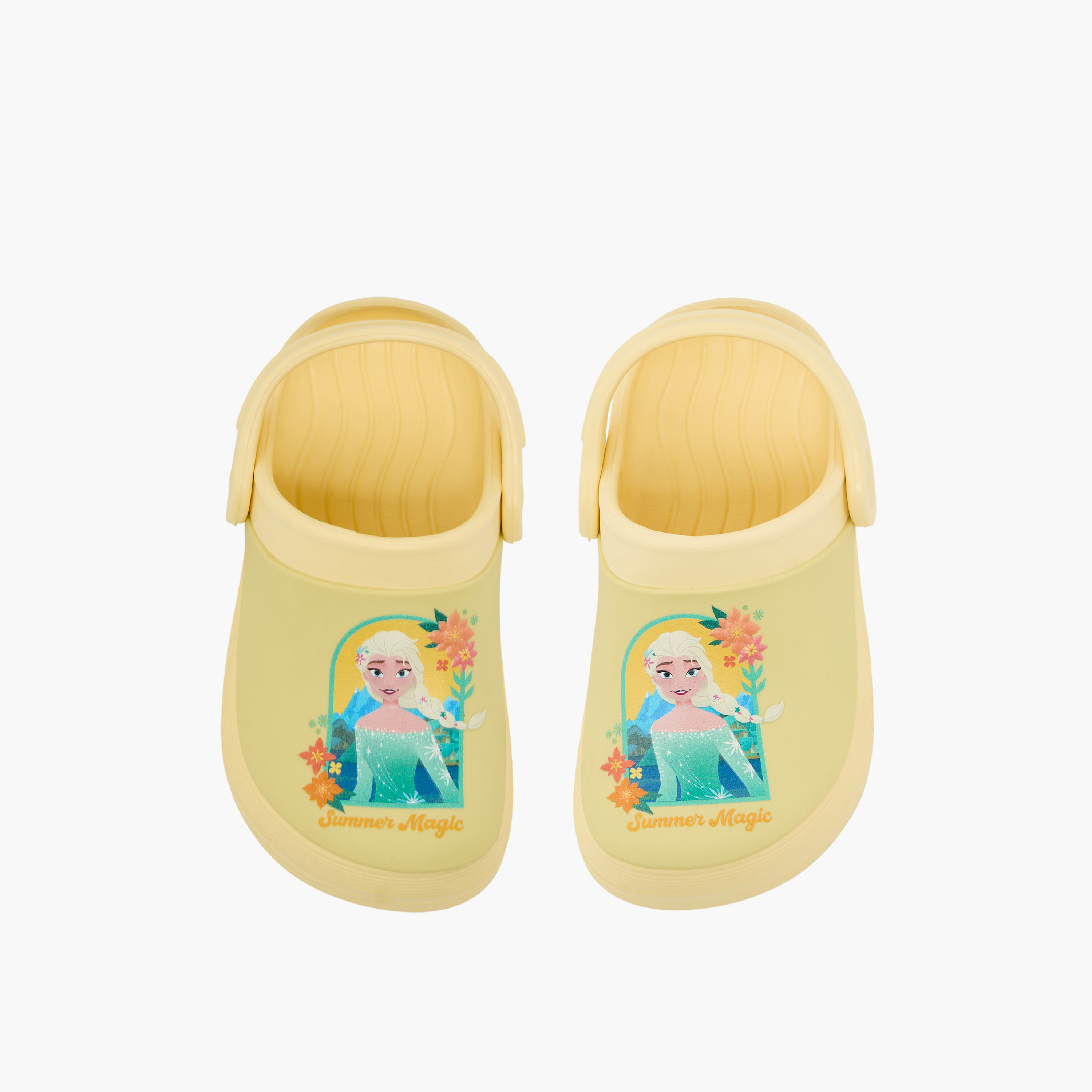 Disney Girls Elsa Print Backstrap Clogs-girls-shoes-sandals-image-1