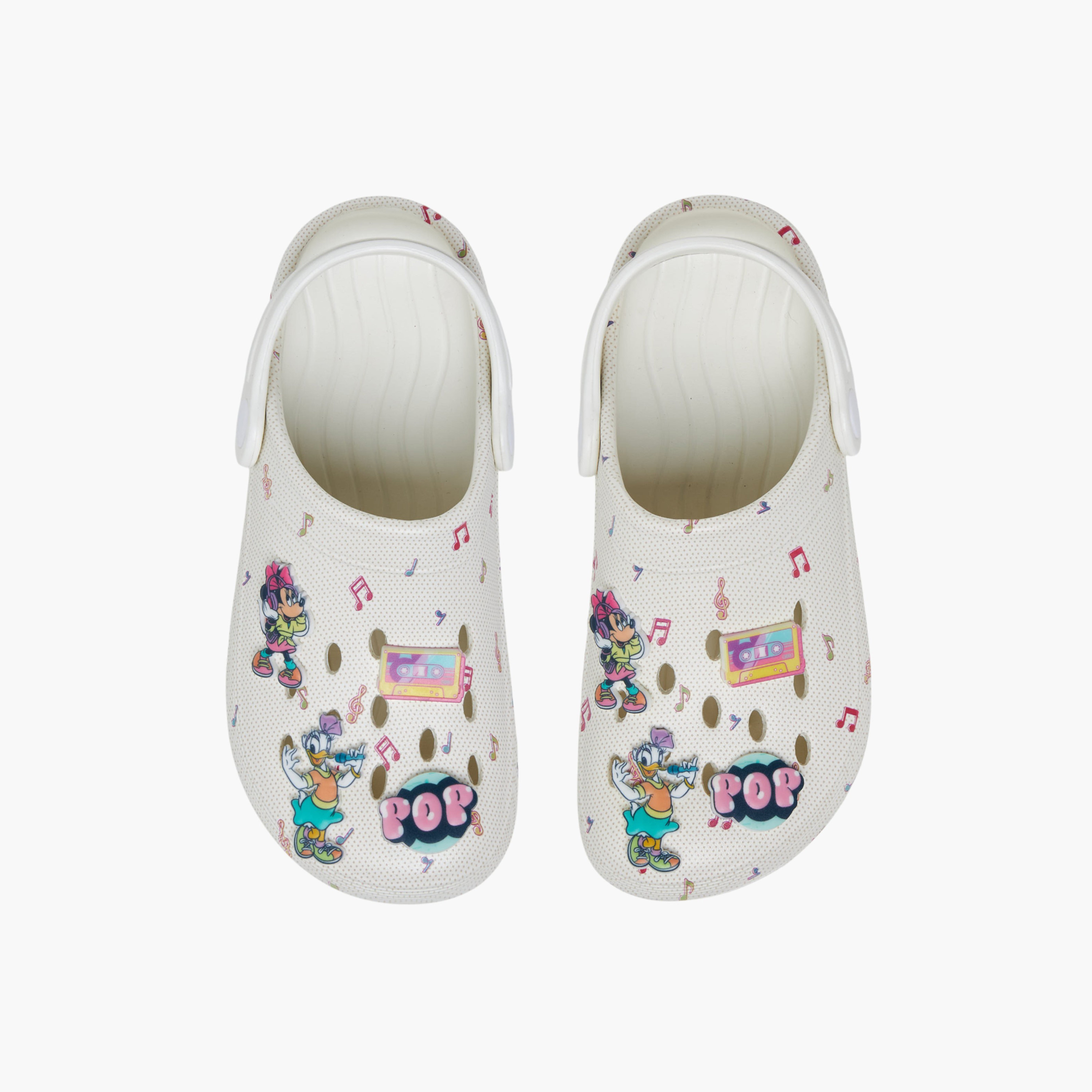 Disney Girls Minnie and Friends Print Backstrap Clogs-girls-shoes-sandals-image-1