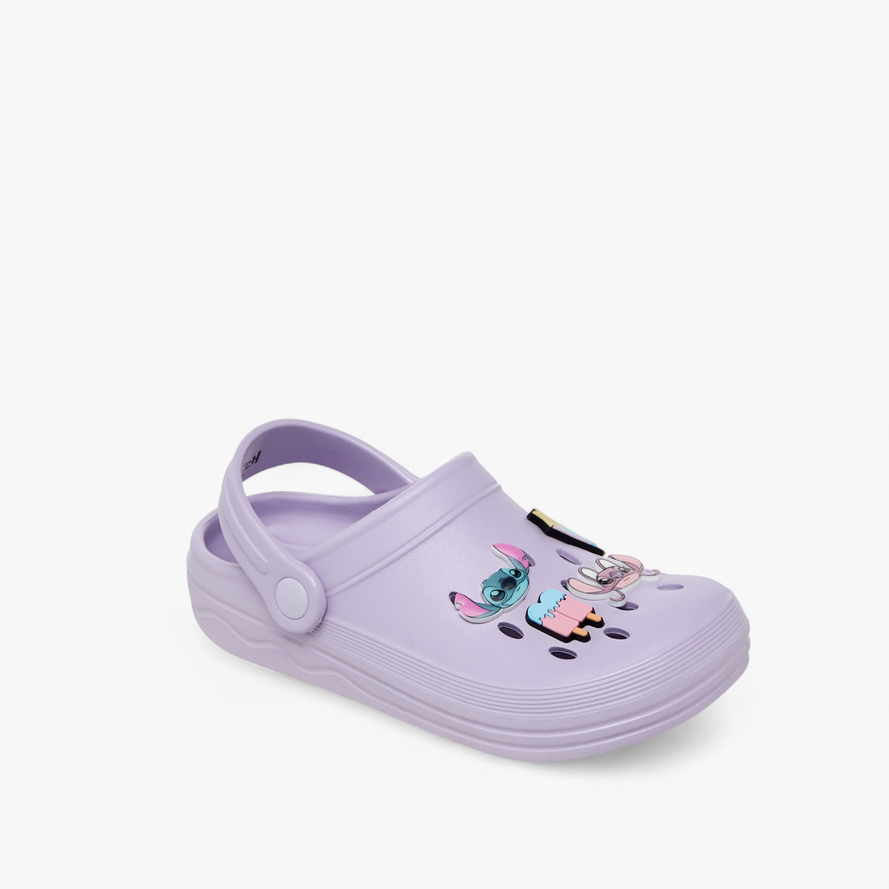 Disney Girls Stitch Applique Backstrap Clogs-girls-shoes-sandals-image-2