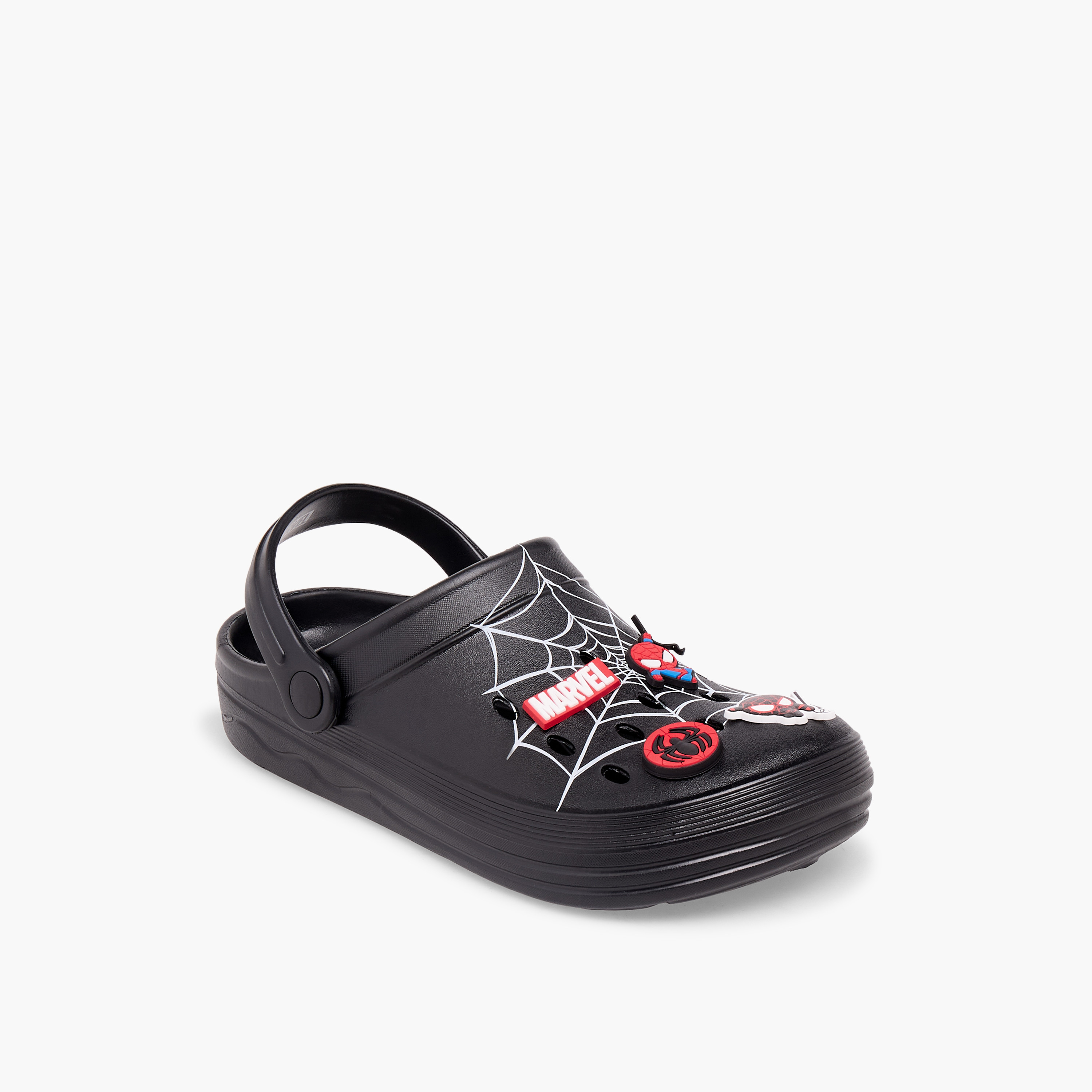 حذاء كلوج بتزيينات سبايدر مان من مارفل-boys-shoes-flipflopsandslides-image-2