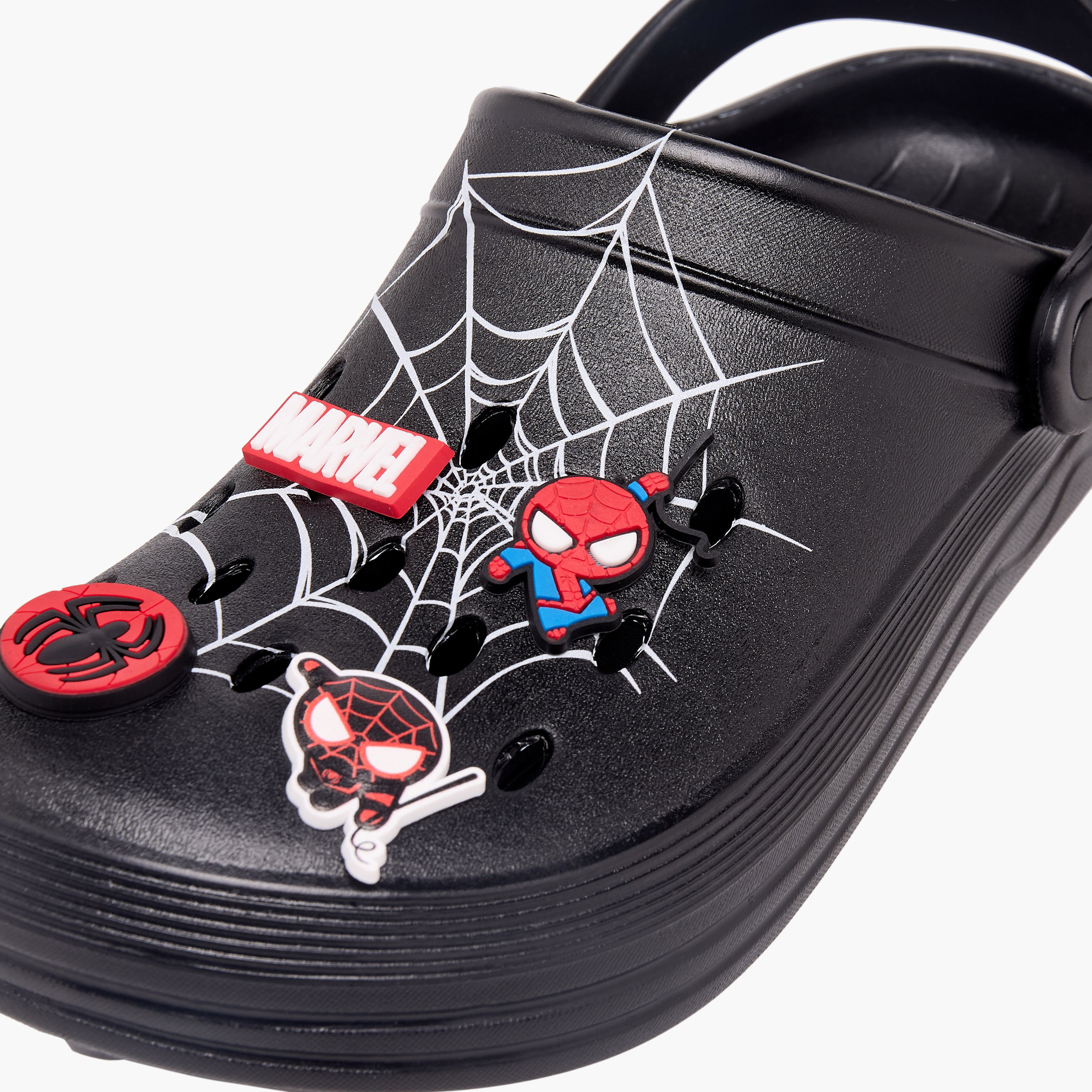 حذاء كلوج بتزيينات سبايدر مان من مارفل-boys-shoes-flipflopsandslides-image-4