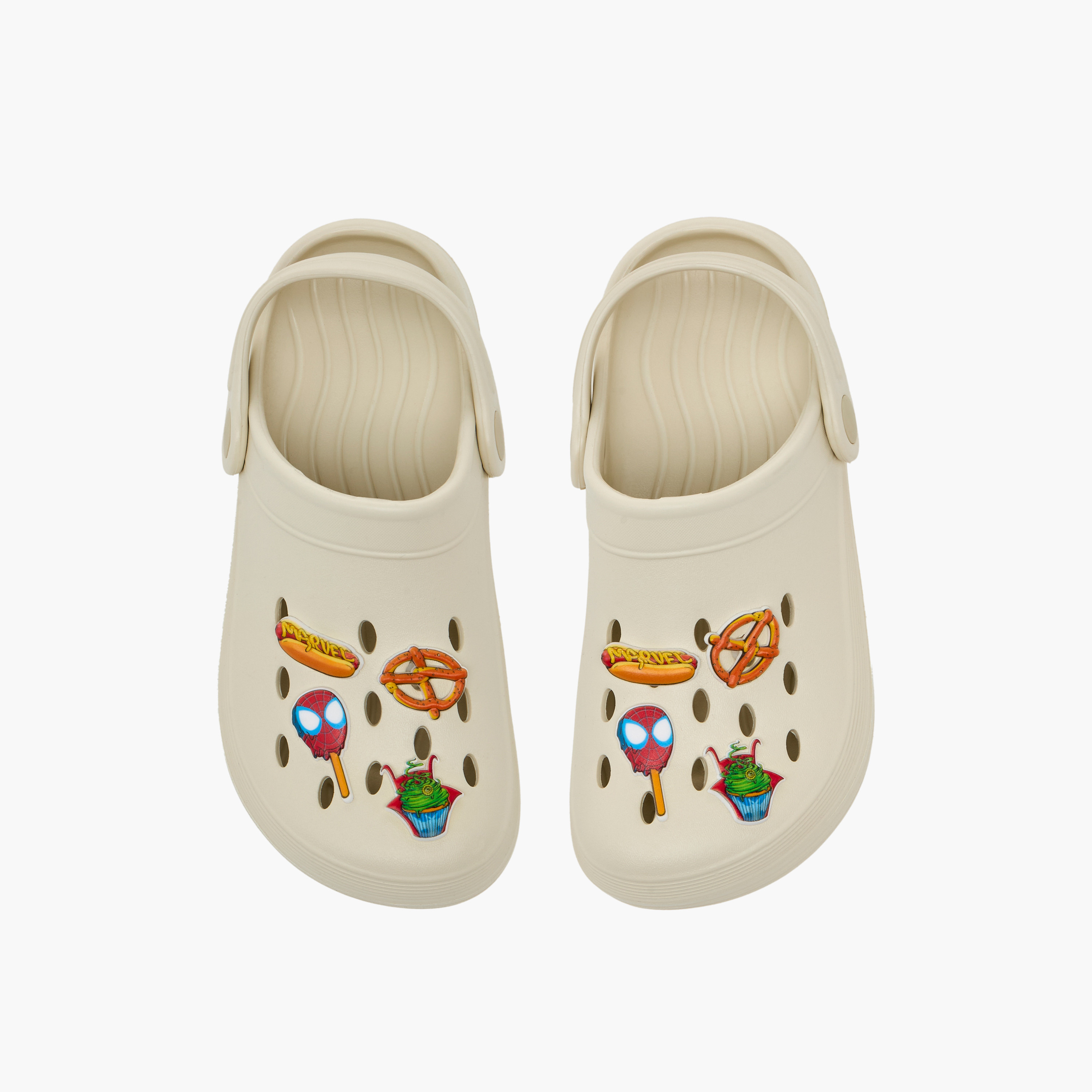 Boys Avengers Detail Clogs with Backstrap-boys-shoes-sandals-image-1