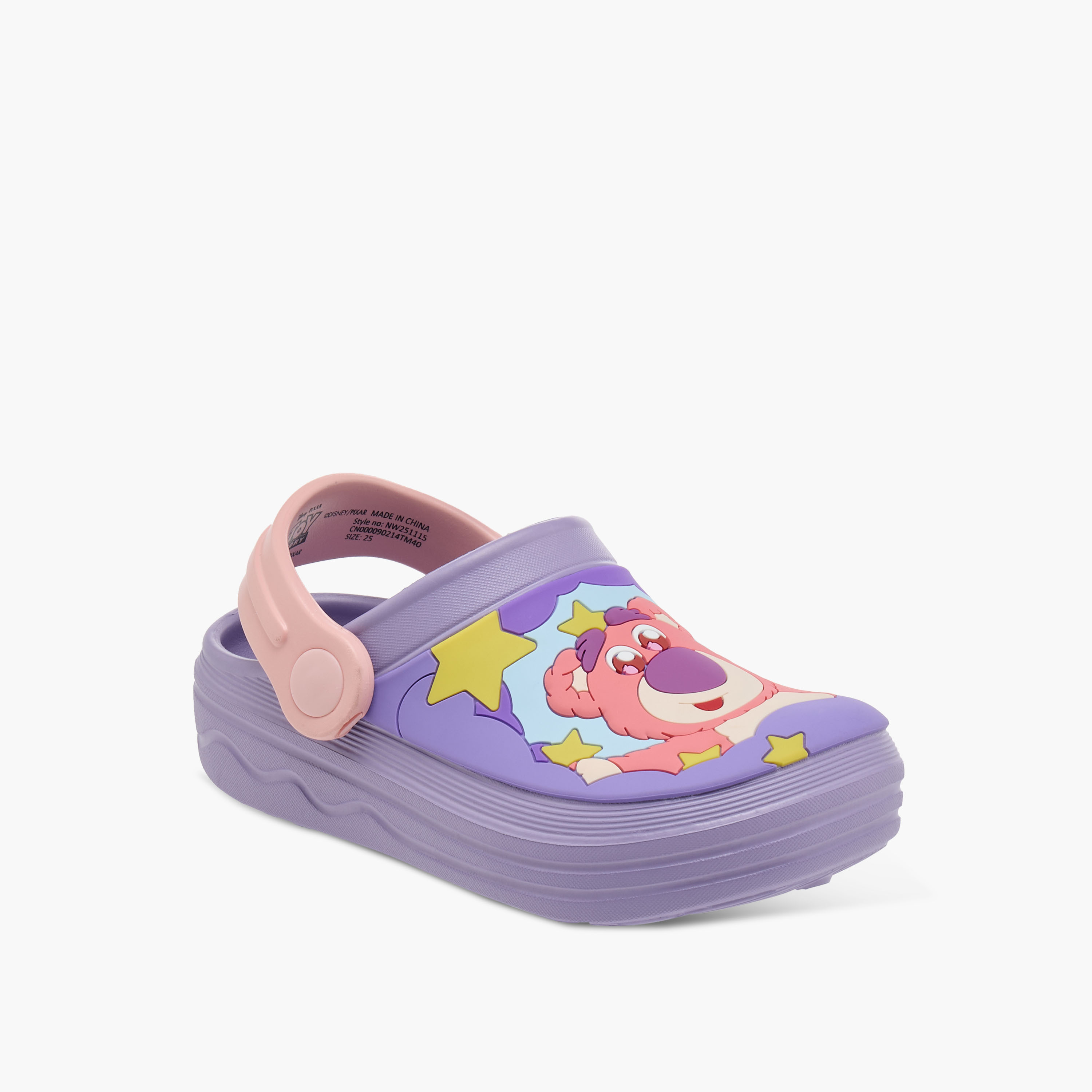 صندل بكعب سميك وزينة دب مع حزام خلفي لوتسو هاجن من ديزني-girls-shoes-flipflopsandslides-image-2