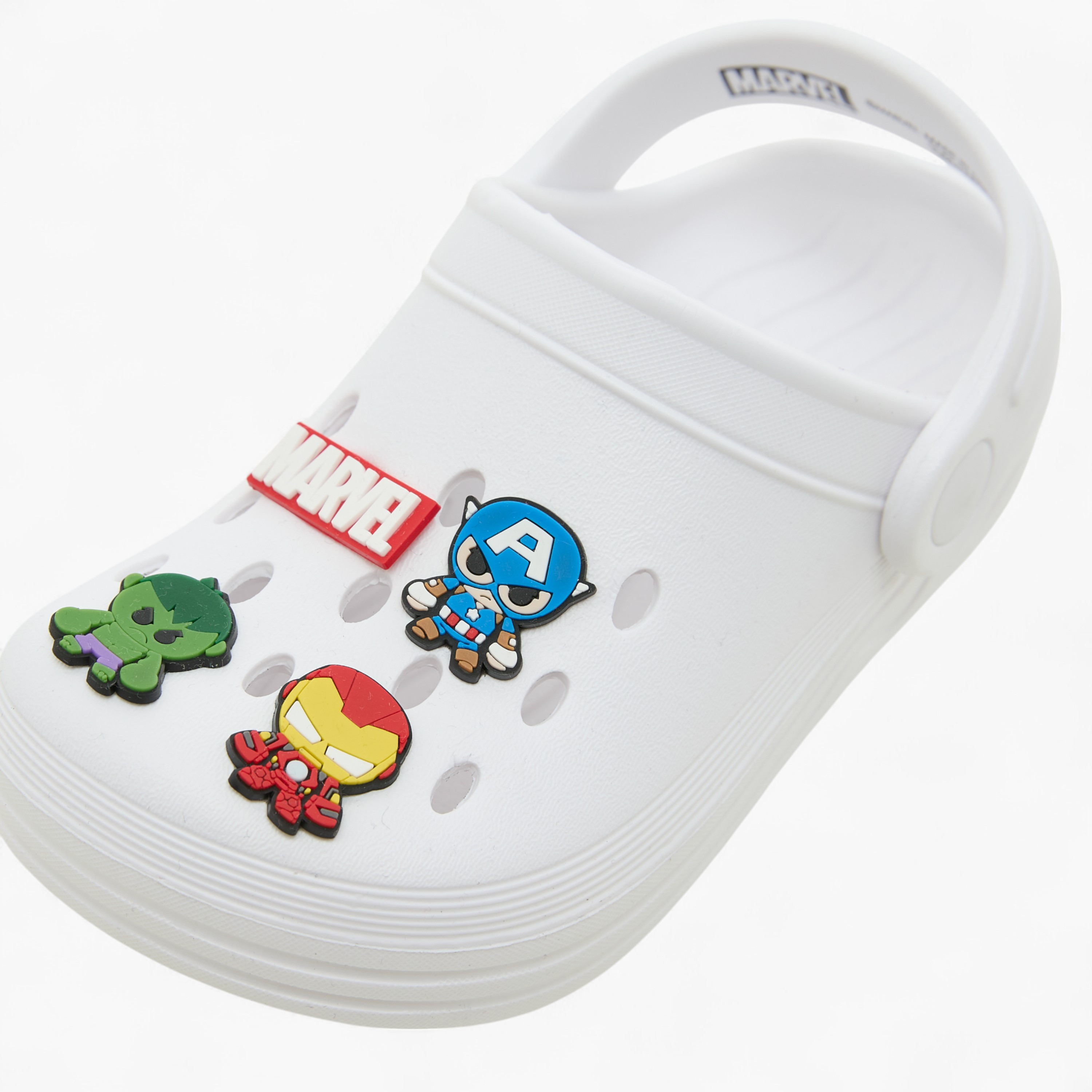 Avengers Applique Clogs with Backstrap-boys-shoes-flipflopsandslides-image-4