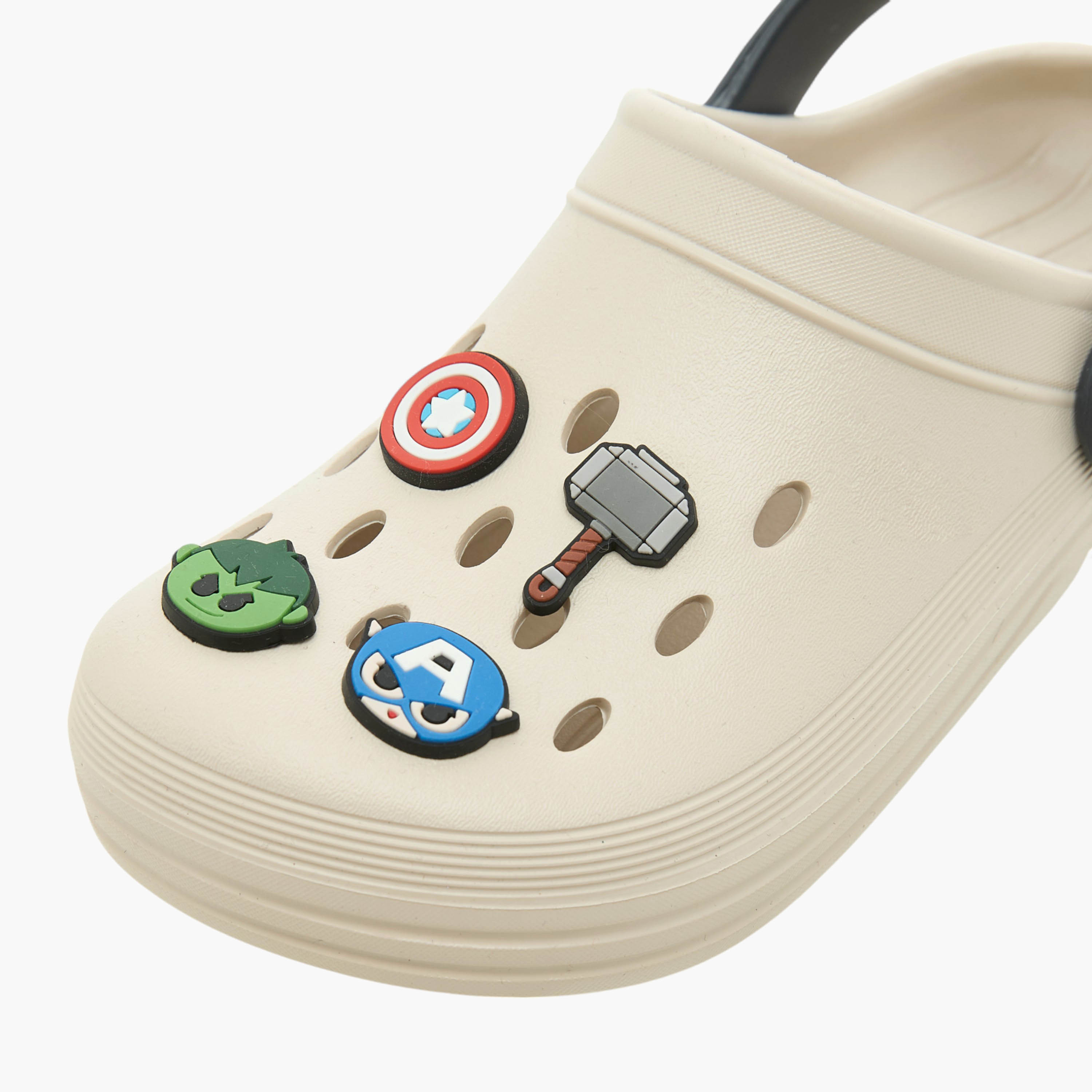 Avengers Applique Clogs with Backstrap-boys-shoes-sandals-image-4