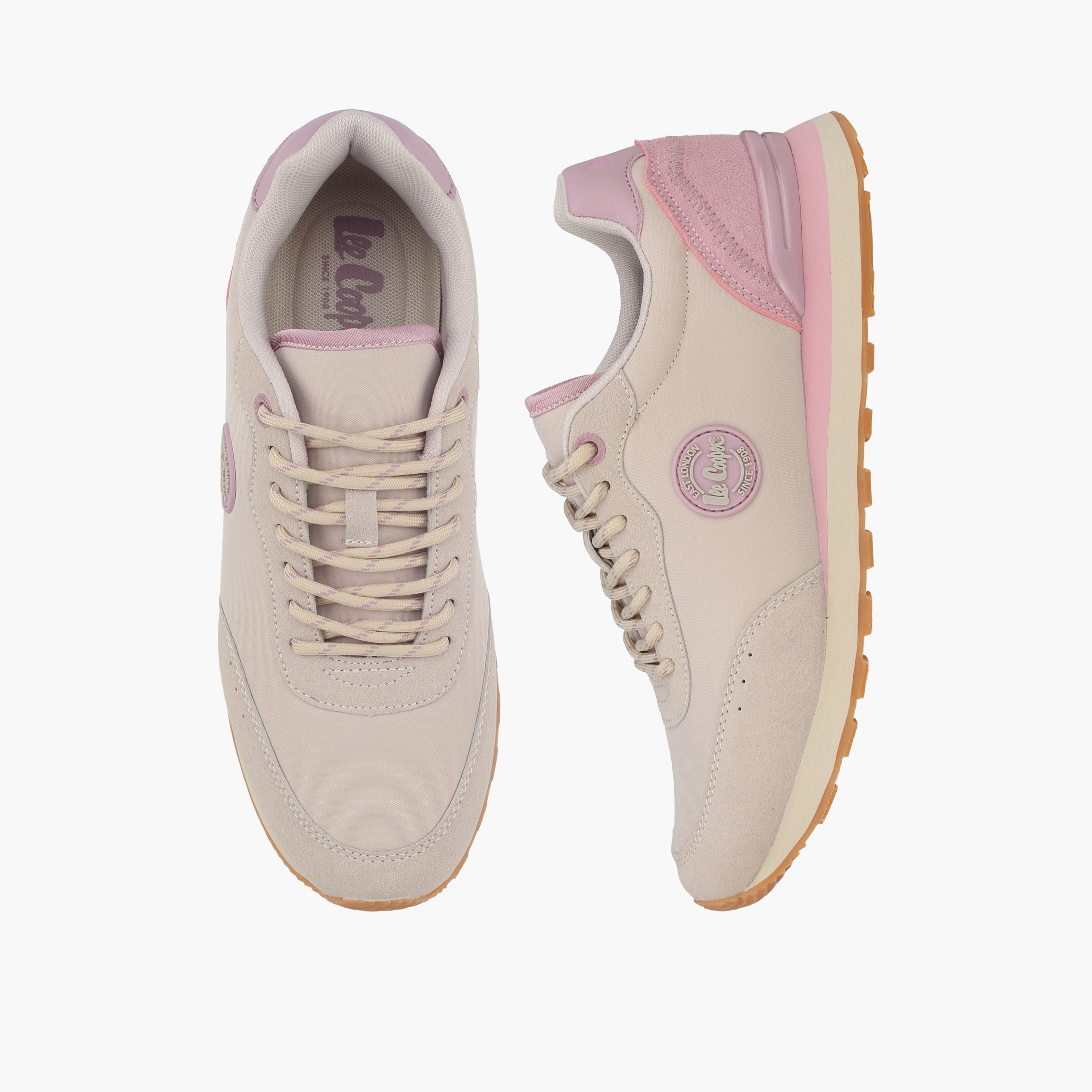 Lee Cooper Women Logo Lace-Up Ankle Sneakers-women-shoes-sneakers-image-1
