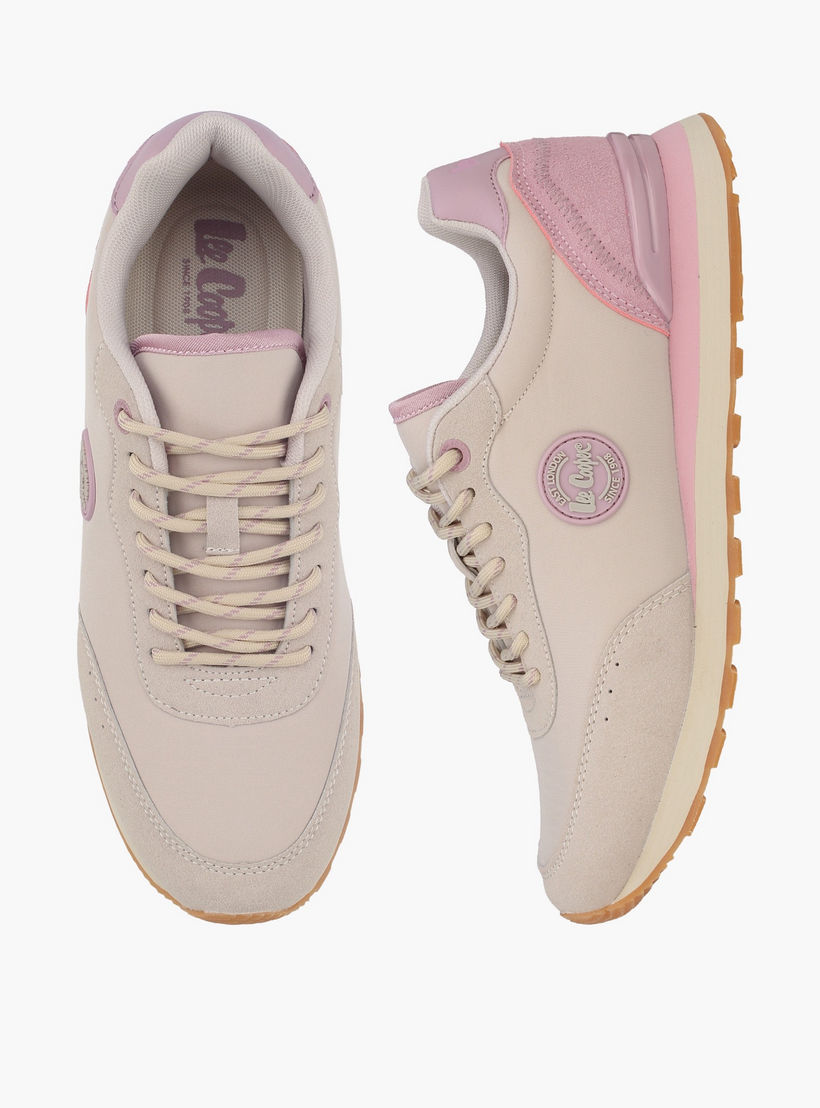 Lee Cooper Women Logo Lace-Up Ankle Sneakers-women-shoes-sneakers-image-1