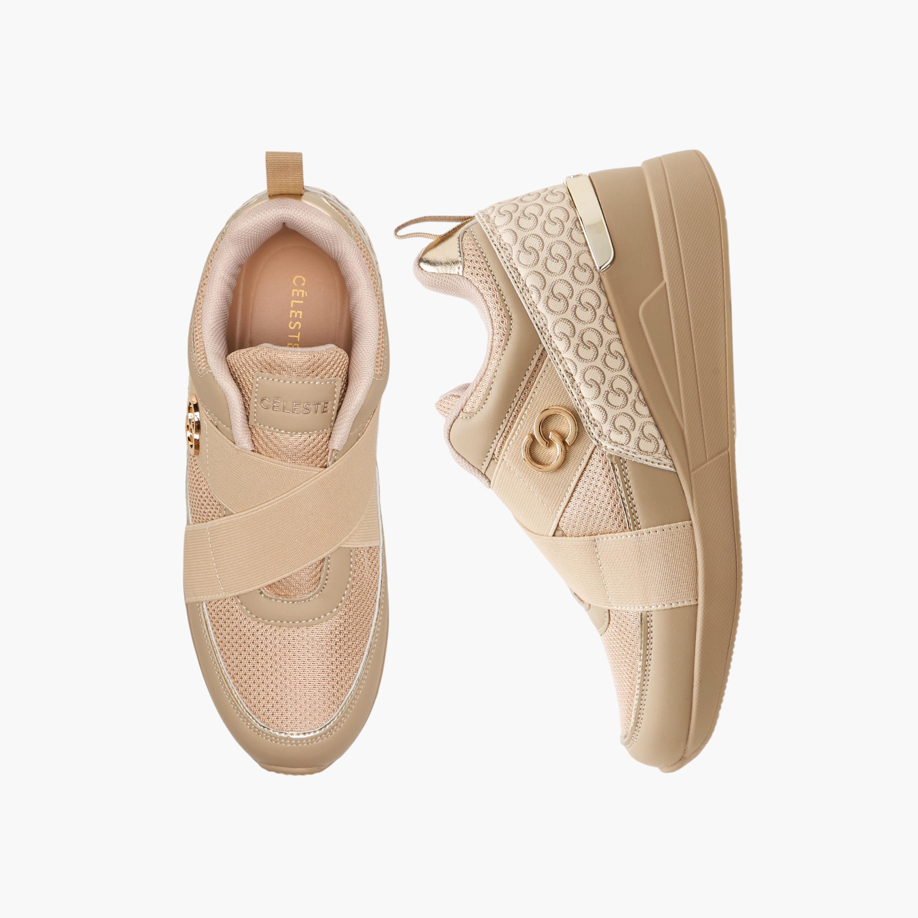 Celeste Women Monogram Print Ankle Sneakers-women-shoes-sneakers-image-1