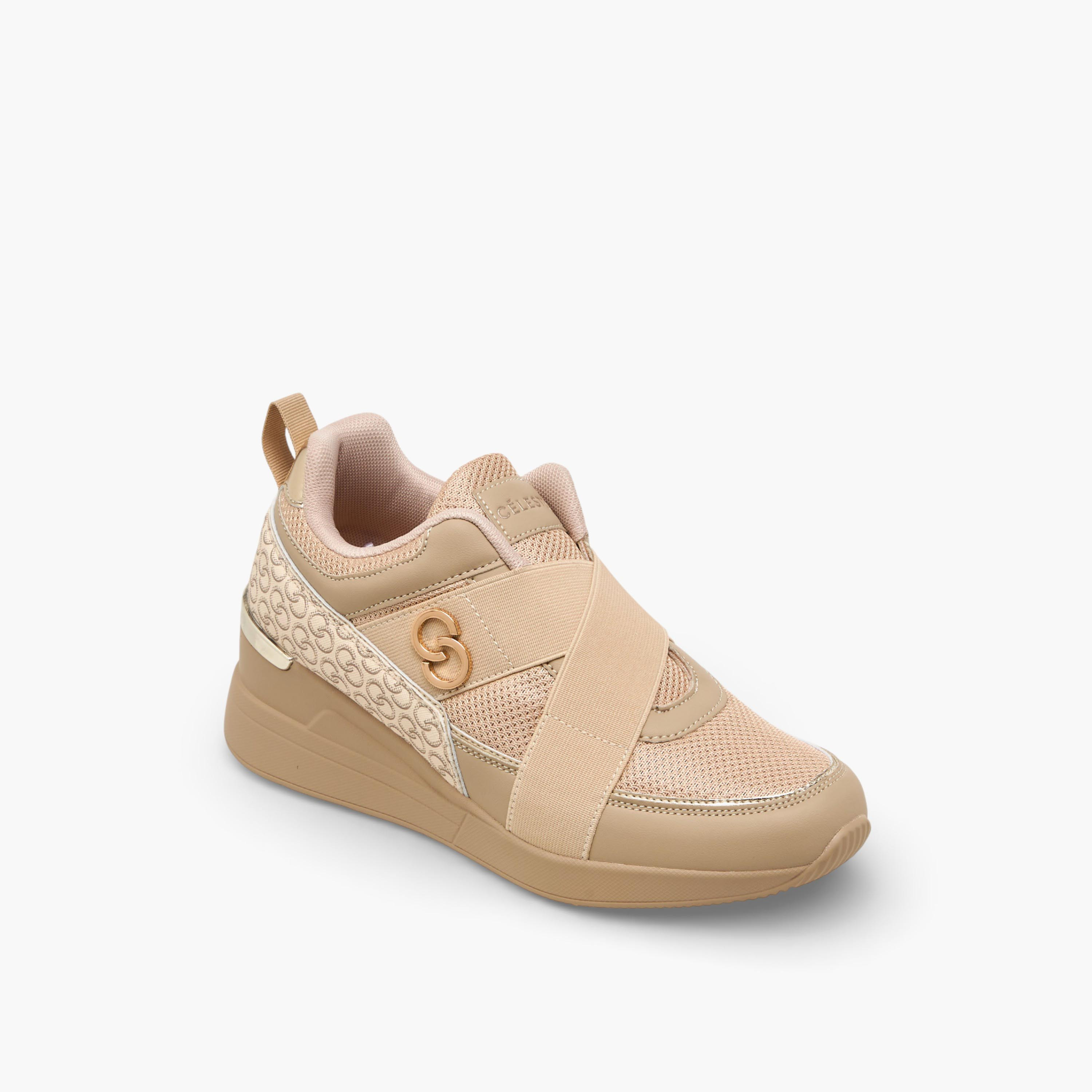 Celeste Women Monogram Print Ankle Sneakers-women-shoes-sneakers-image-2
