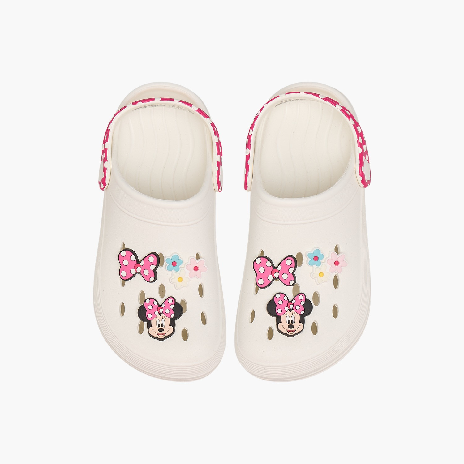 Disney Girls Minnie Mouse Applique Clogs-girls-shoes-flipflopsandslides-image-1