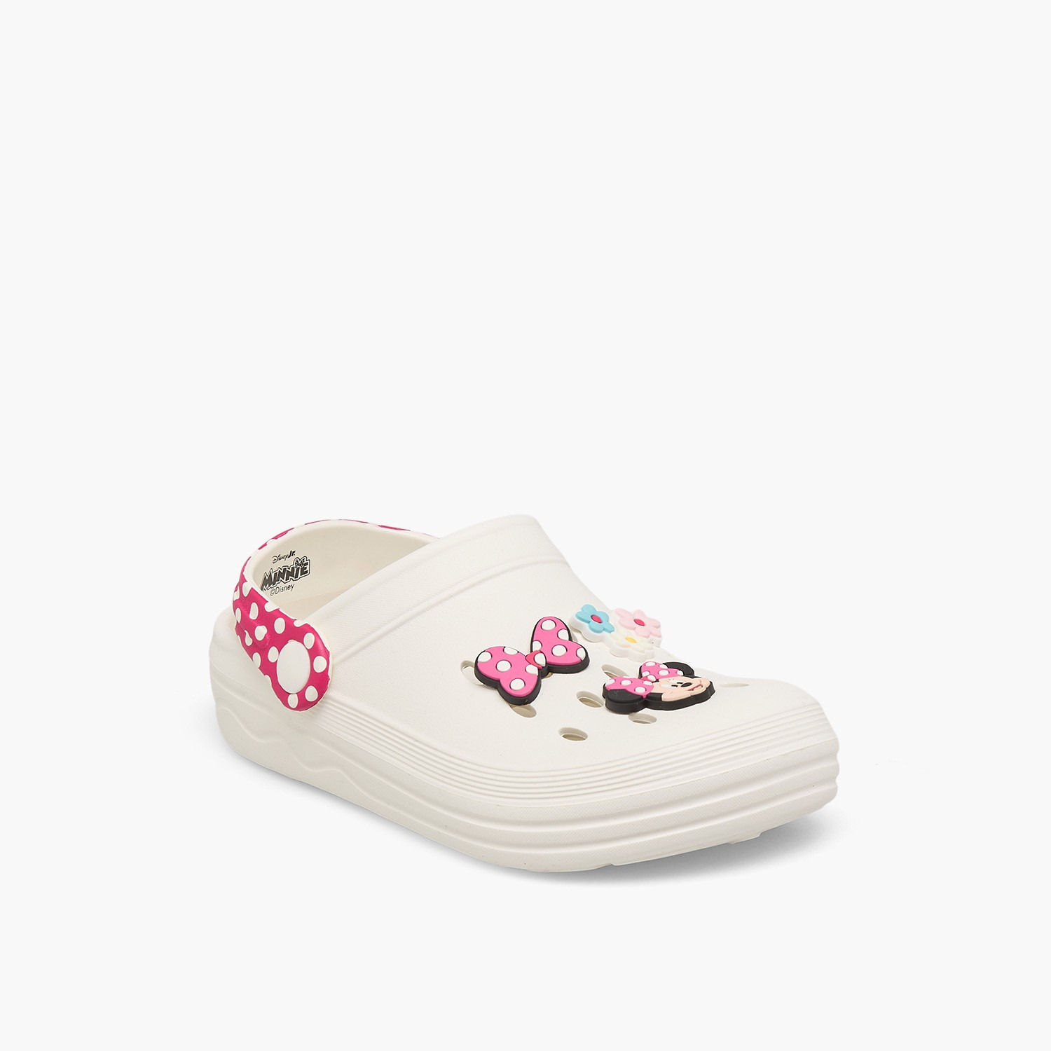 Disney Girls Minnie Mouse Applique Clogs-girls-shoes-flipflopsandslides-image-2