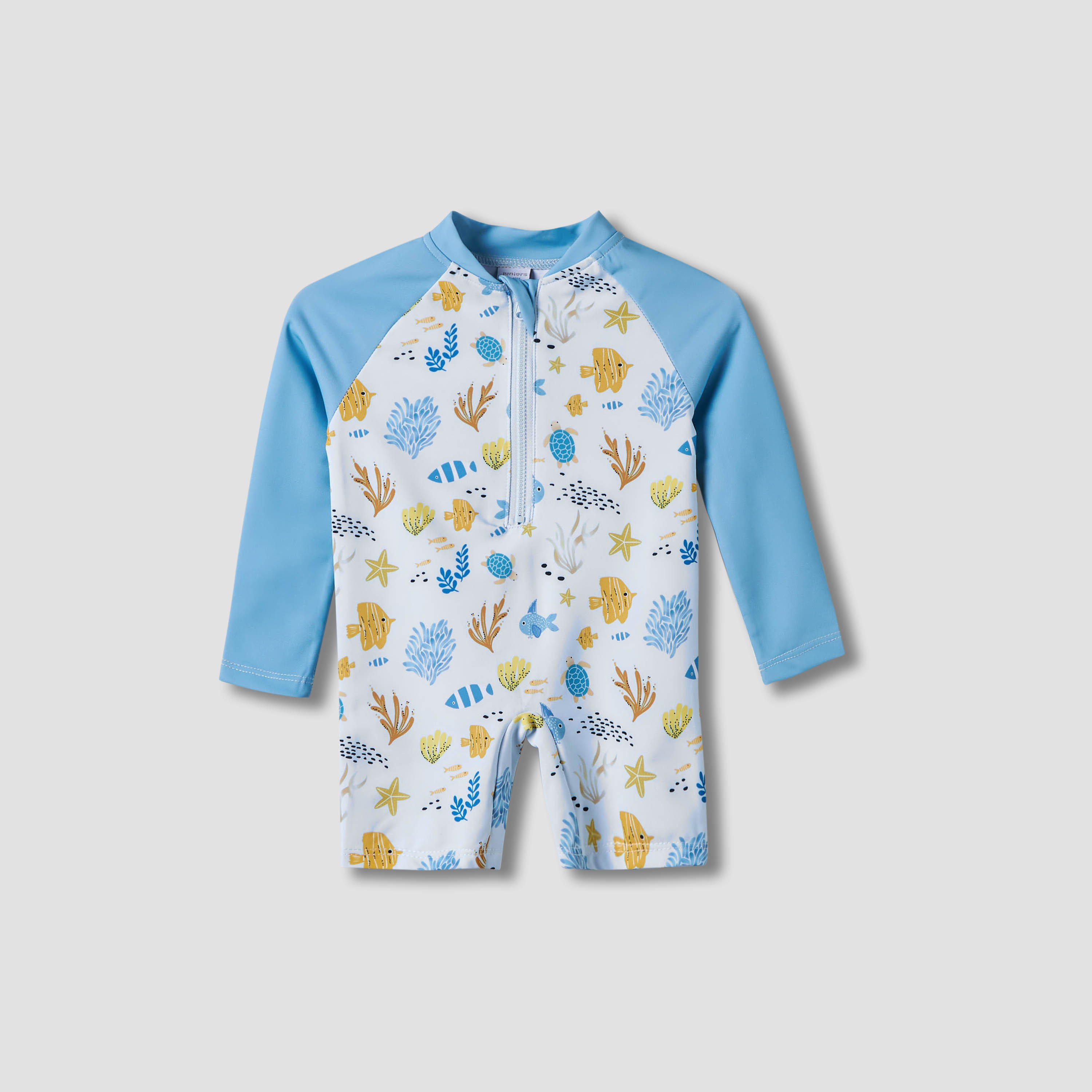 Juniors Sea Life Print Swimsuit with Towel and Sunglasses-baby-boys-clothing-swimwear-image-2