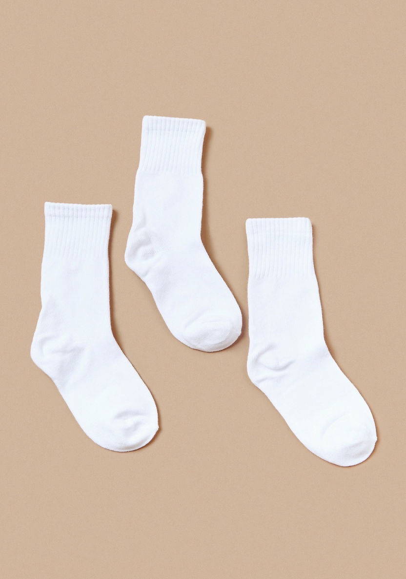 Juniors Solid Socks - Set of 3-Multipacks-image-0