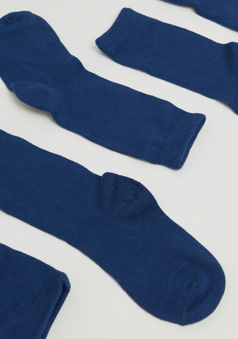 Juniors Solid Crew Length Socks - Set of 3-Socks-image-2