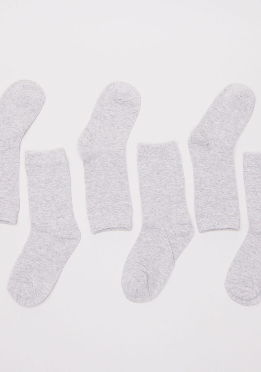 Juniors Solid Ankle Length Socks - Set of 3-Socks-image-1