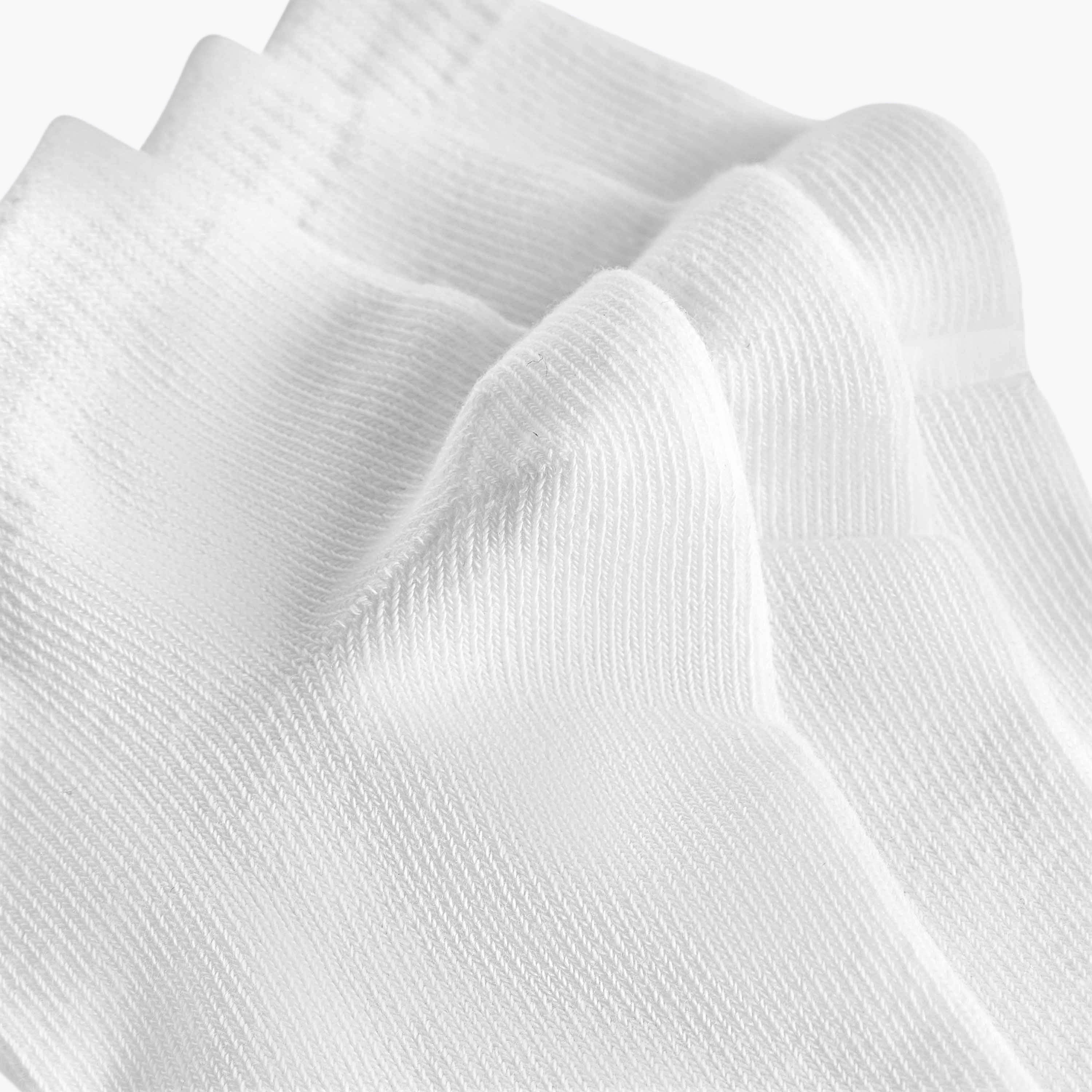 Juniors Solid Ankle Length Trainer Socks - Set of 3-baby-boys-accessories-socks-image-4