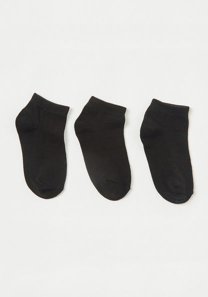 Juniors Solid Ankle Length Socks - Pair of 3