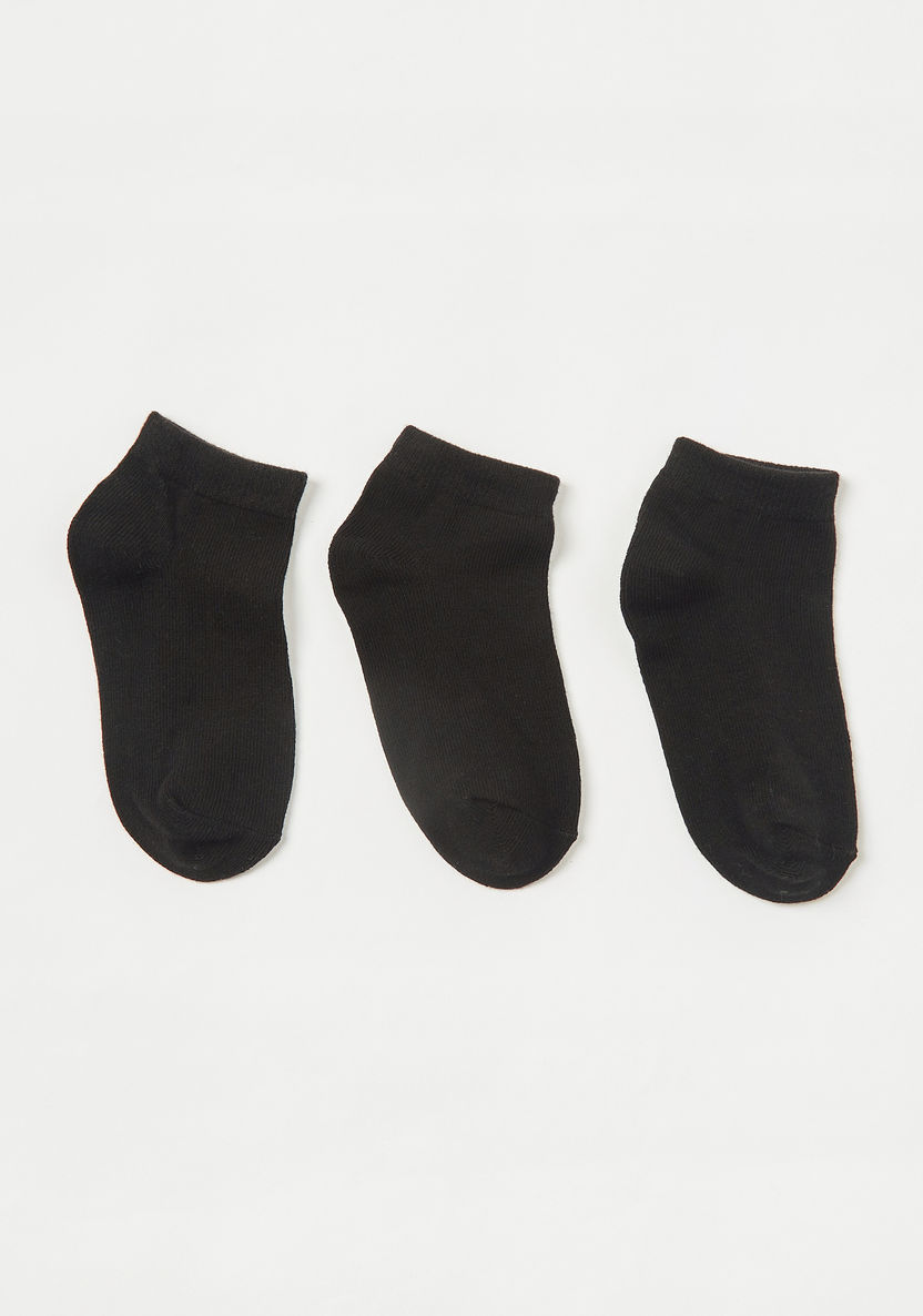 Juniors Solid Ankle Length Socks - Pair of 3-Underwear and Socks-image-0