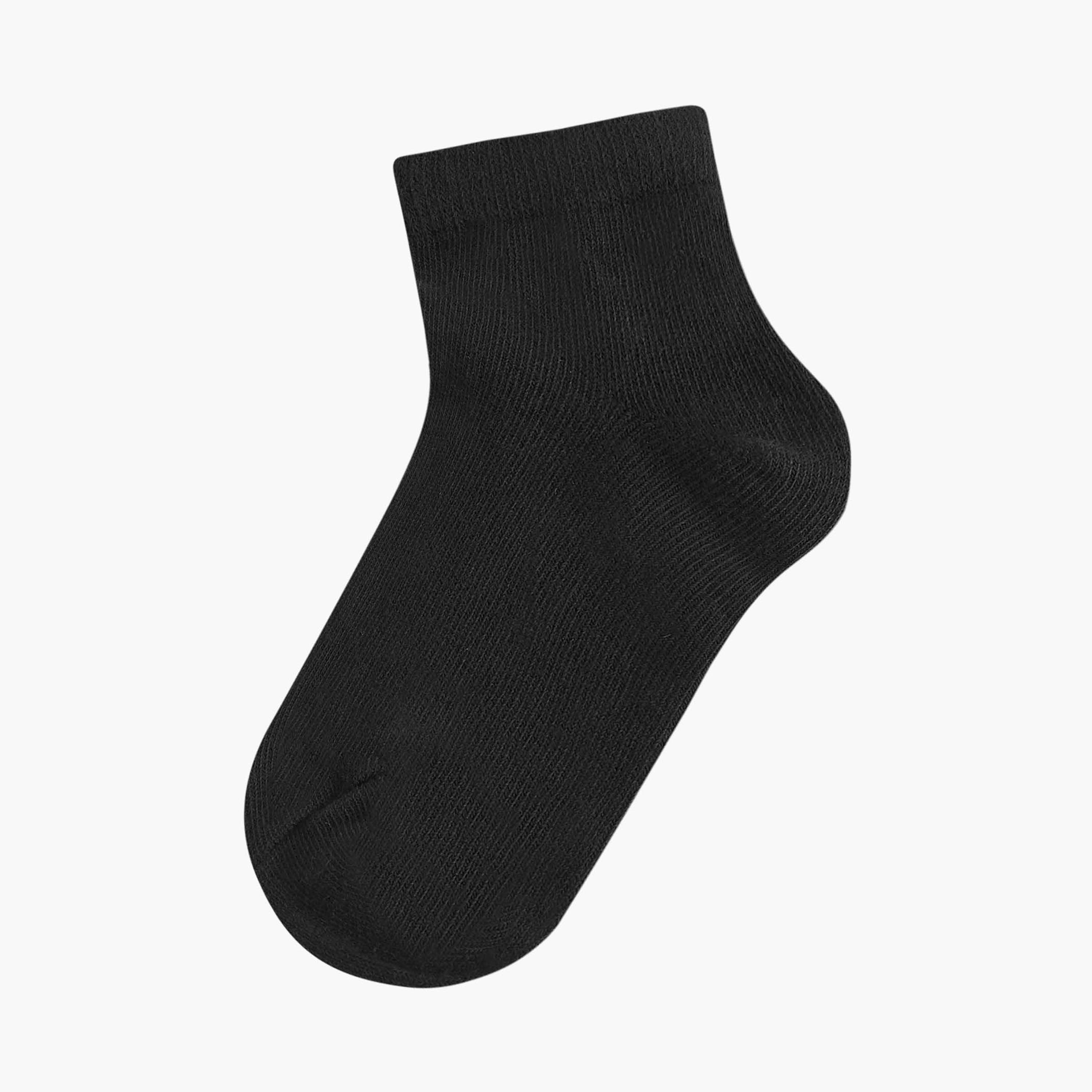 Juniors Solid Ankle Length Socks - Set of 3-baby-boys-accessories-socks-image-2