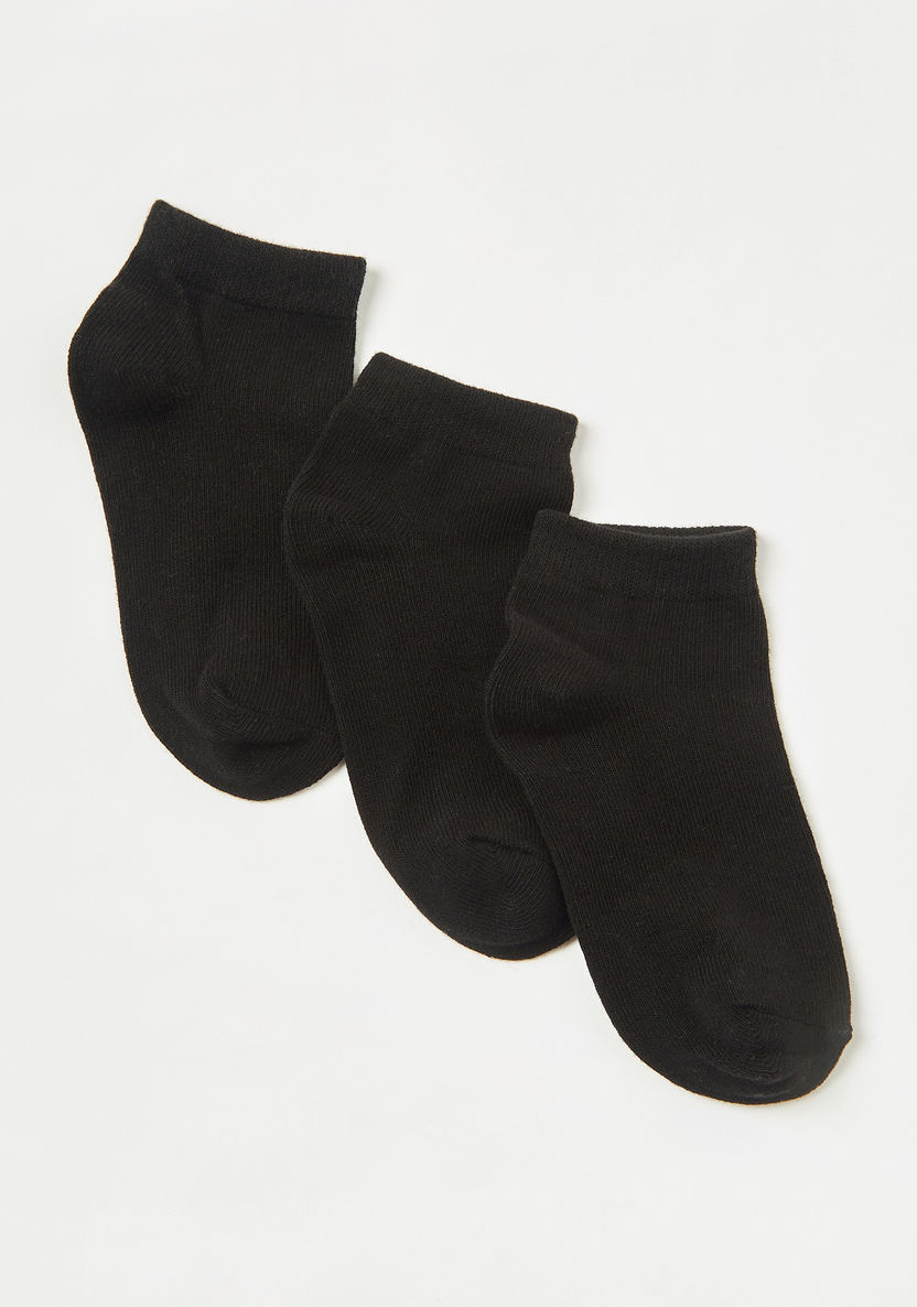Juniors Solid Ankle Length Socks - Pair of 3-Underwear and Socks-image-1