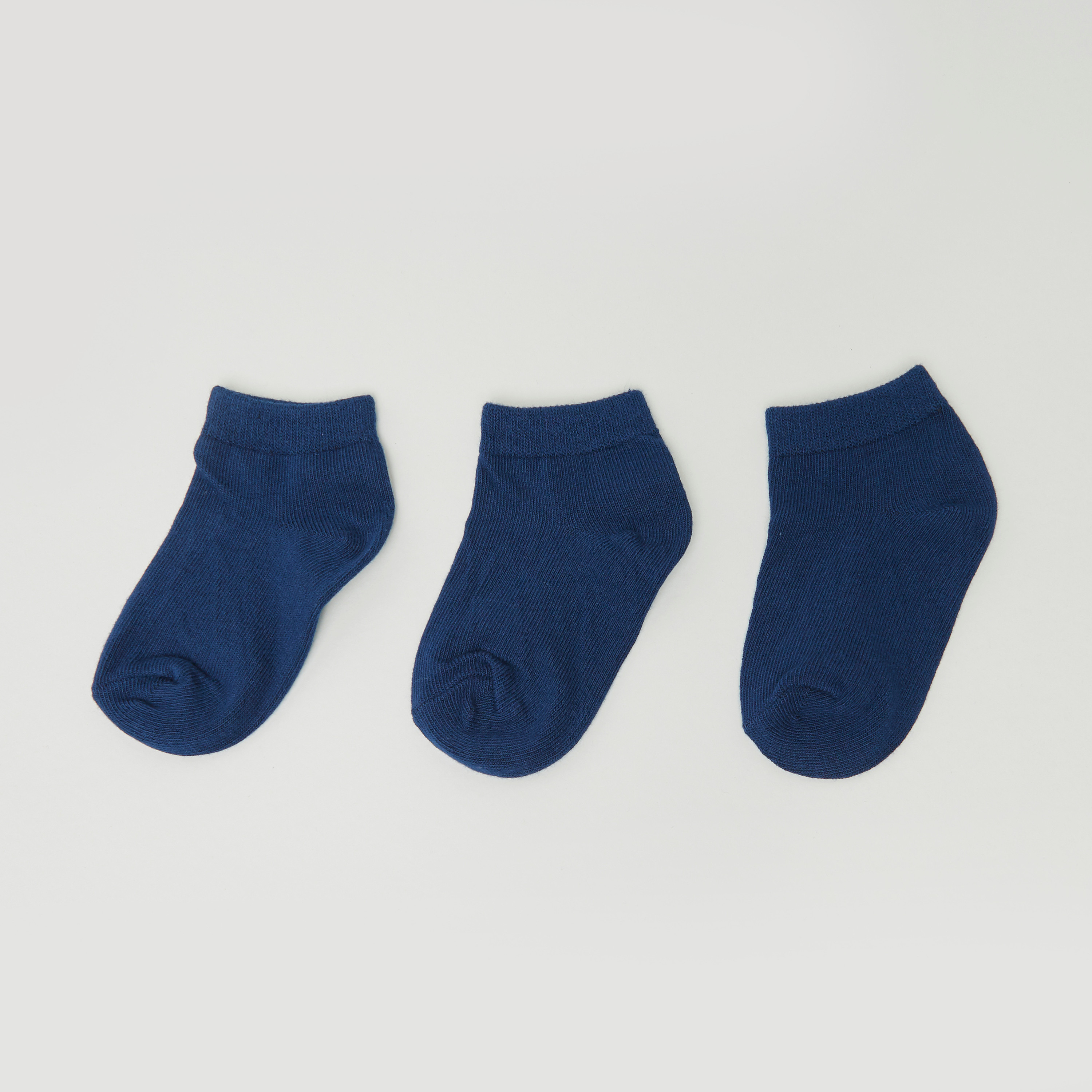 Juniors Solid Ankle Length Socks - Pair of 3-boys-accessories-socks-image-1