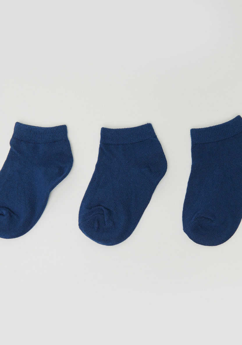 Juniors Solid Ankle Length Socks - Pair of 3-Socks-image-0
