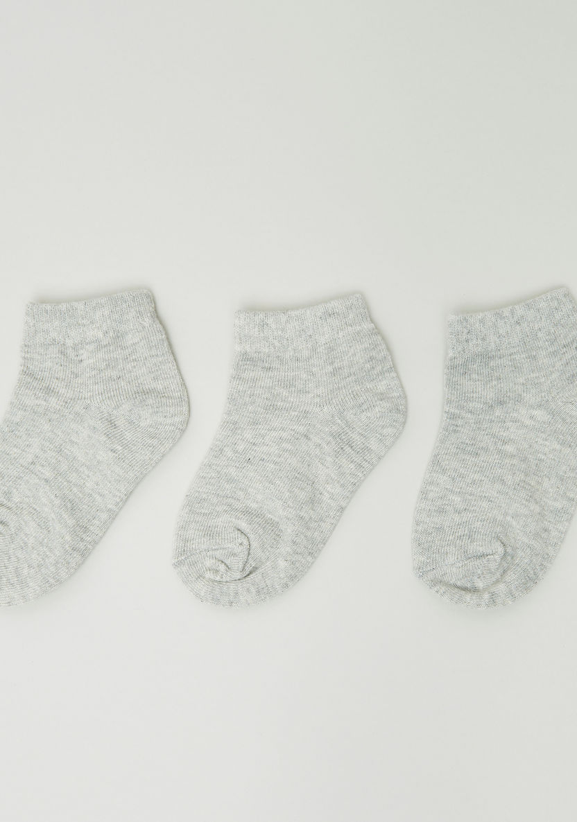 Juniors Solid Ankle Length Socks - Set of 3-Socks-image-0