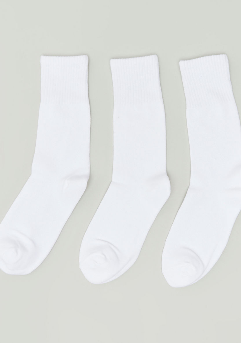 Juniors Solid Socks - Set of 3-Socks-image-0
