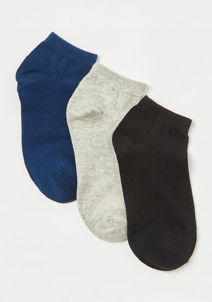 Juniors Solid Ankle Length Socks - Set of 3