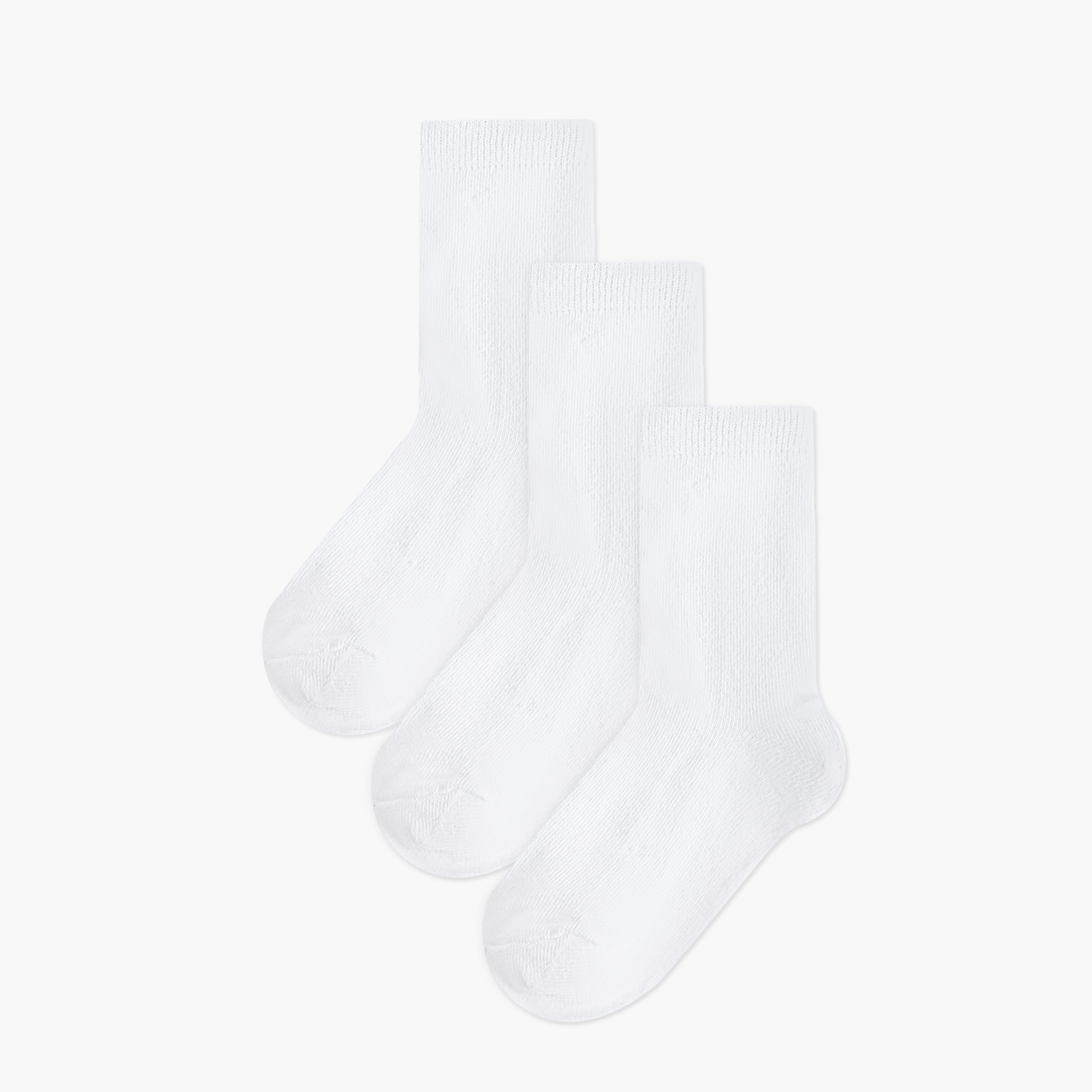 Juniors Solid Socks - Set of 3-baby-girls-accessories-socks-image-1