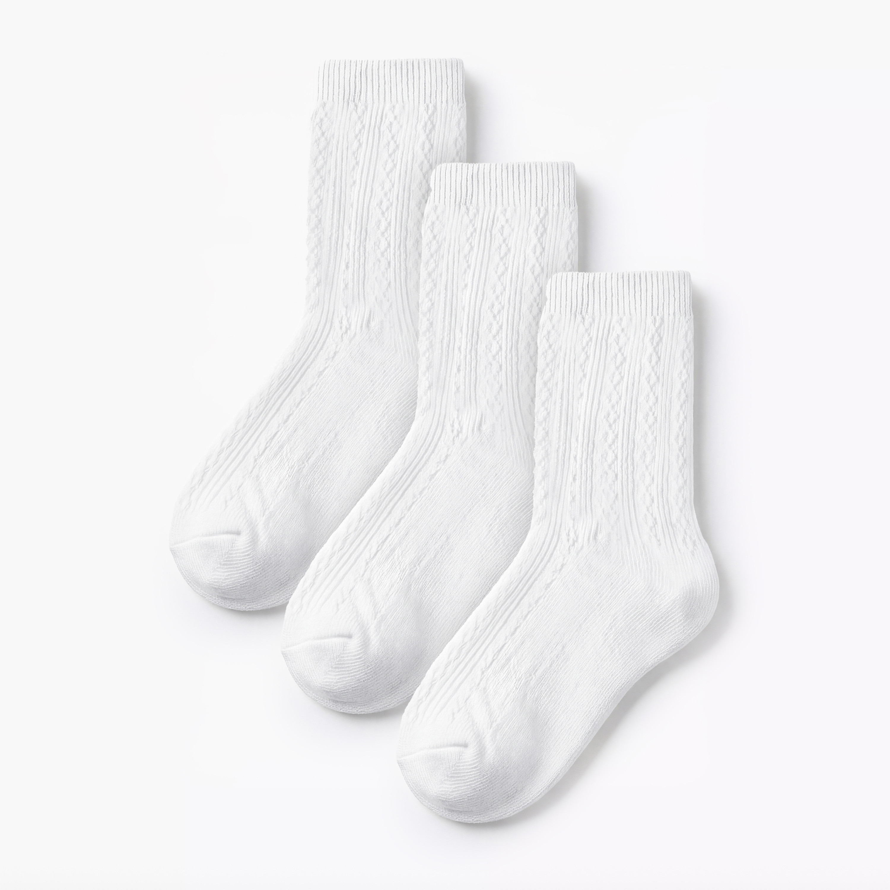 Juniors Solid Socks - Set of 3-baby-girls-accessories-socks-image-1