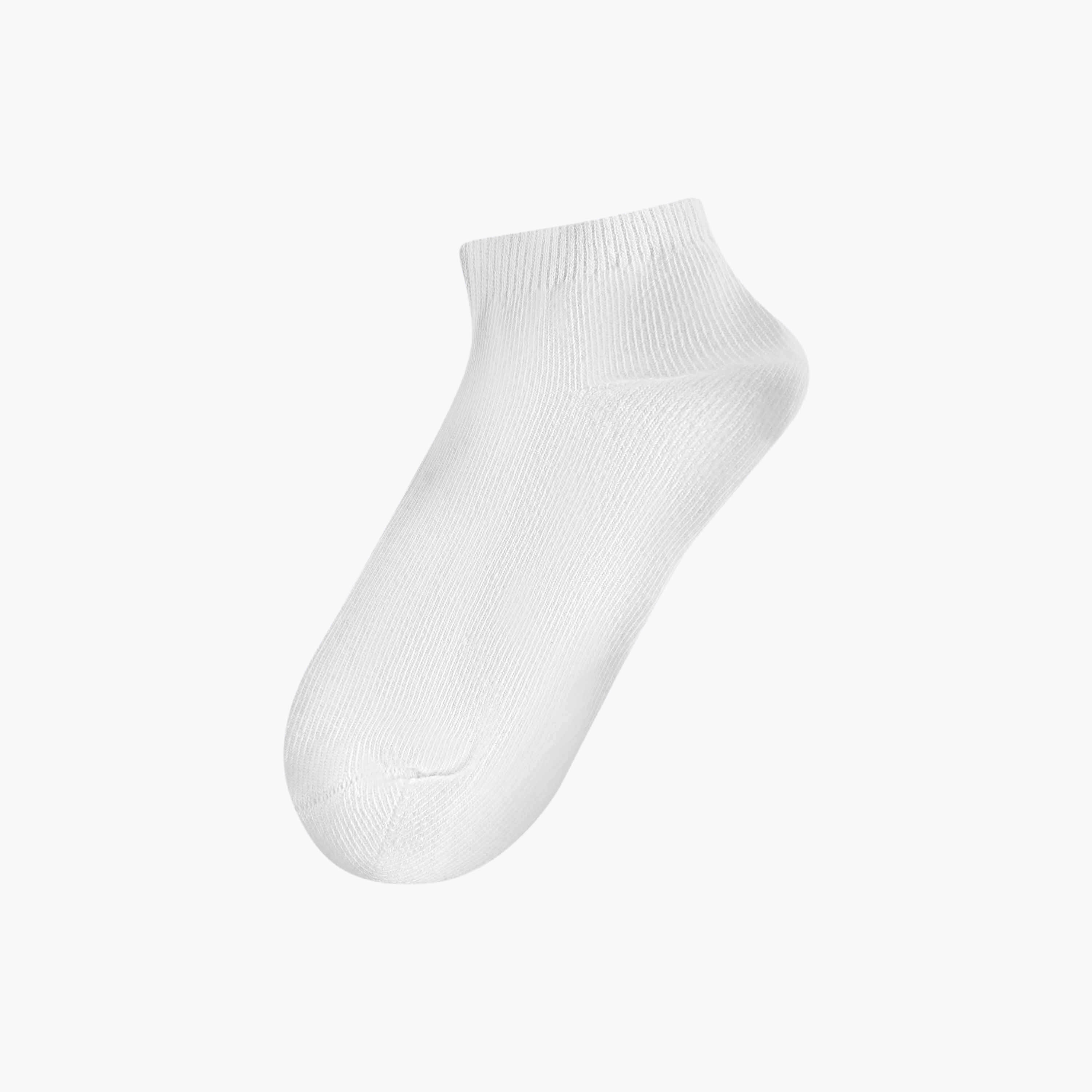 Juniors Solid Socks with Cuffed Hem - Set of 3-baby-girls-accessories-socks-image-2