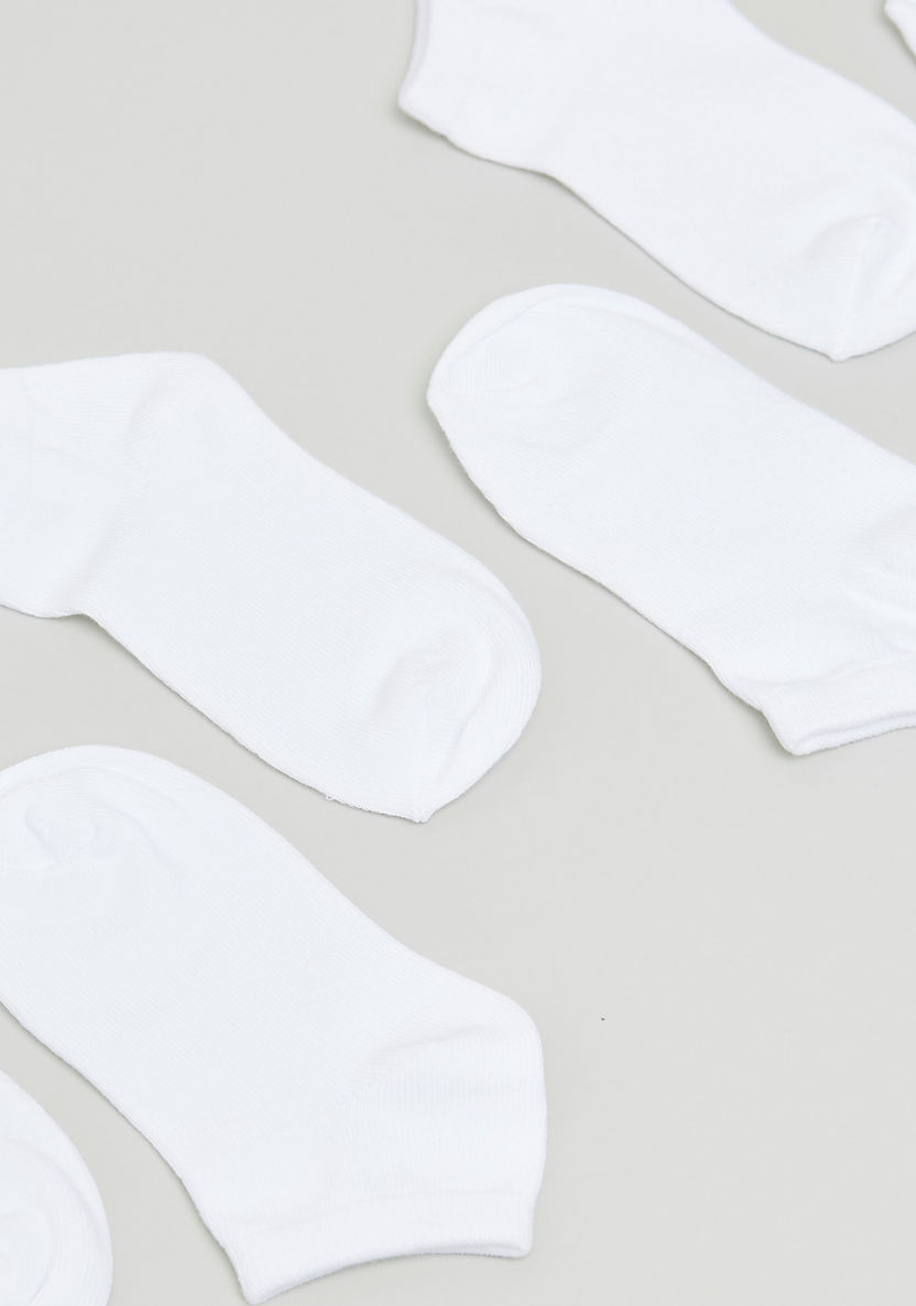 Juniors Solid Socks with Cuffed Hem - Set of 3-Socks-image-2