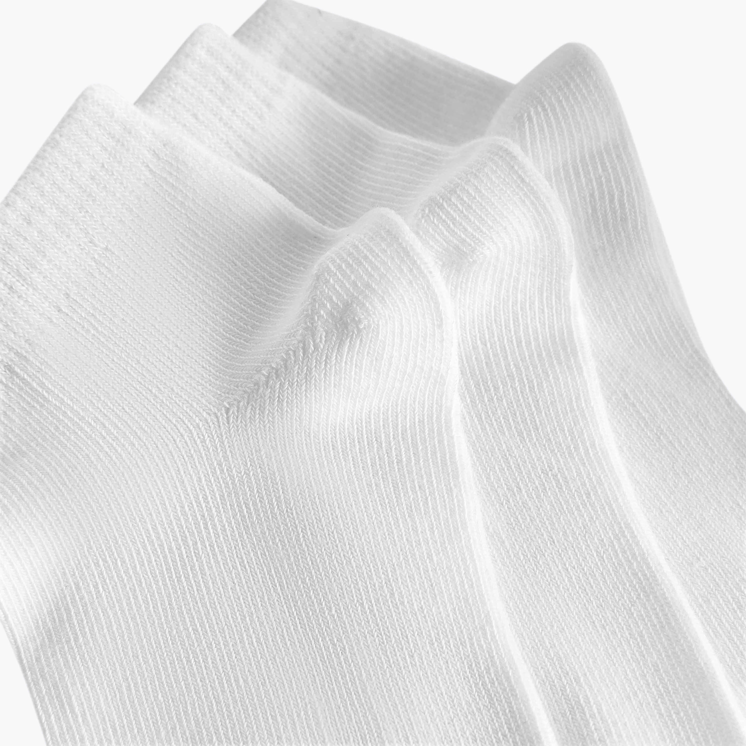 Juniors Solid Socks with Cuffed Hem - Set of 3-baby-girls-accessories-socks-image-4