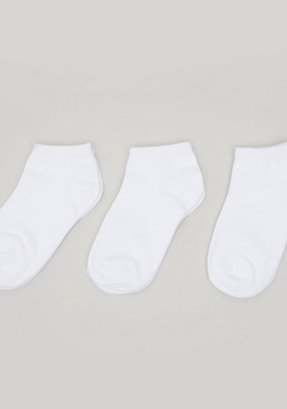 Juniors Solid Cotton Socks - Set of 3