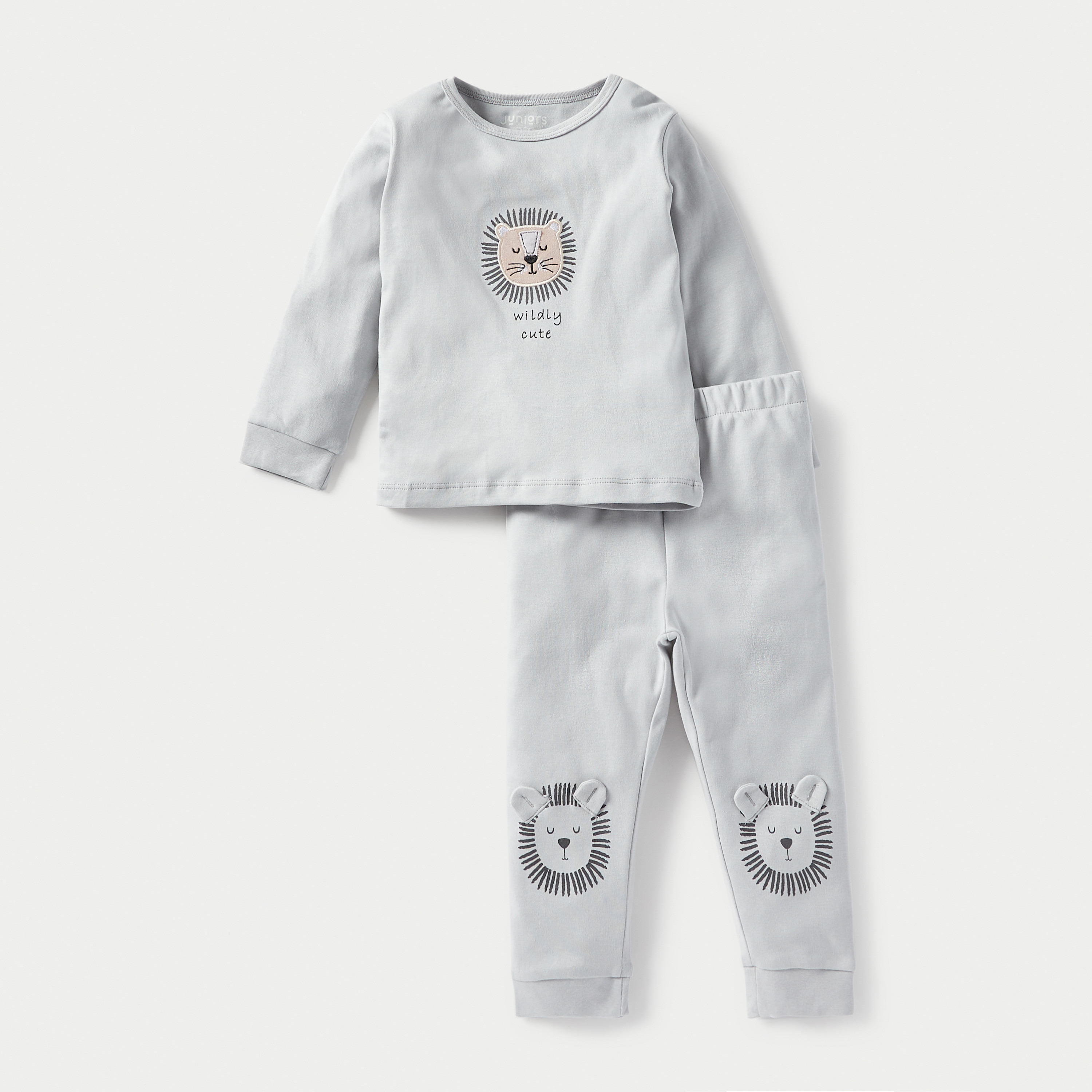 Juniors Animal Print T-shirt and Pyjama Set-baby-boys-clothing-nightwear-pyjamasets-image-2