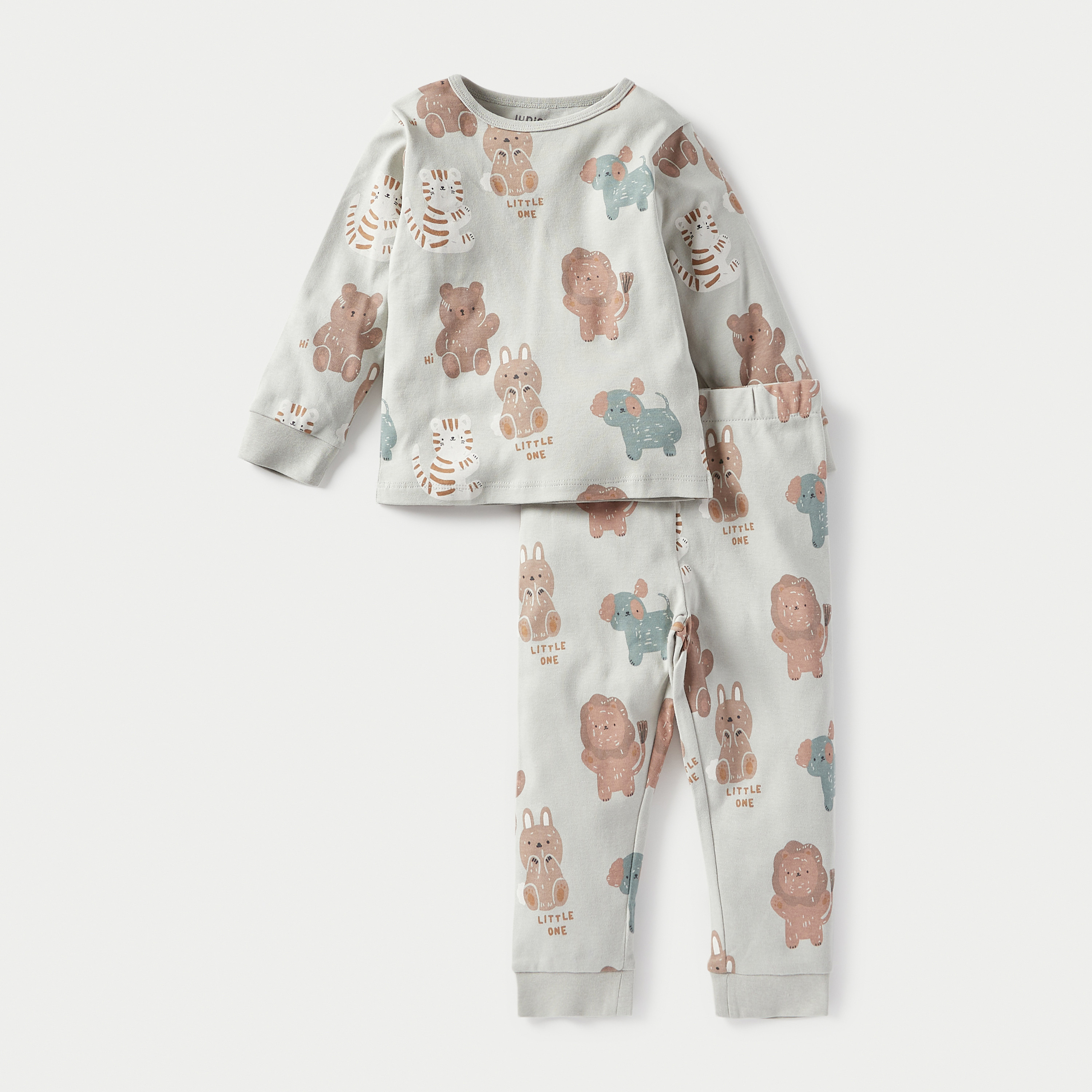 Juniors Animal Print T-shirt and Pyjama Set-baby-boys-clothing-nightwear-pyjamasets-image-3