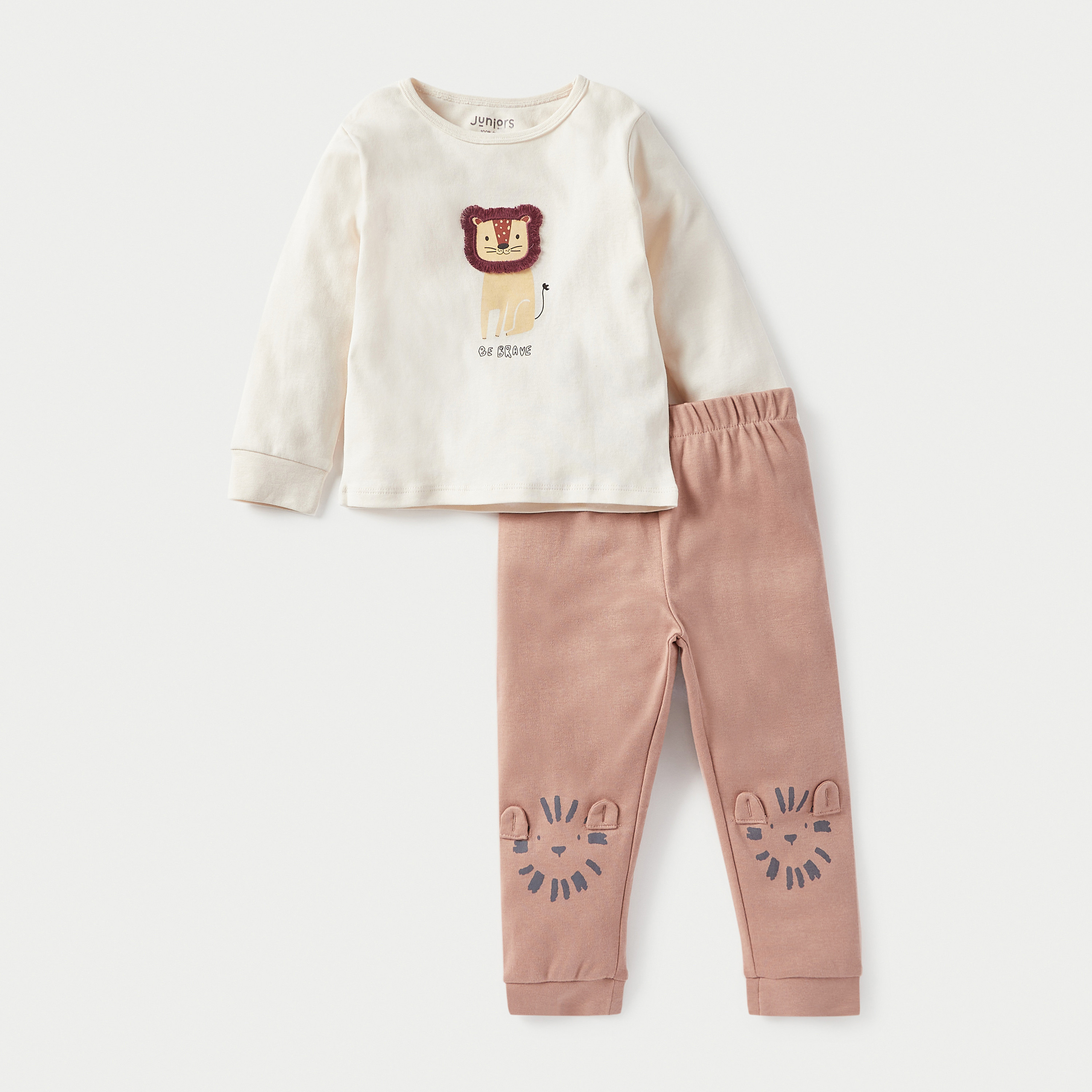 Juniors Animal Print T-shirt and Pyjama Set-baby-boys-clothing-nightwear-pyjamasets-image-4