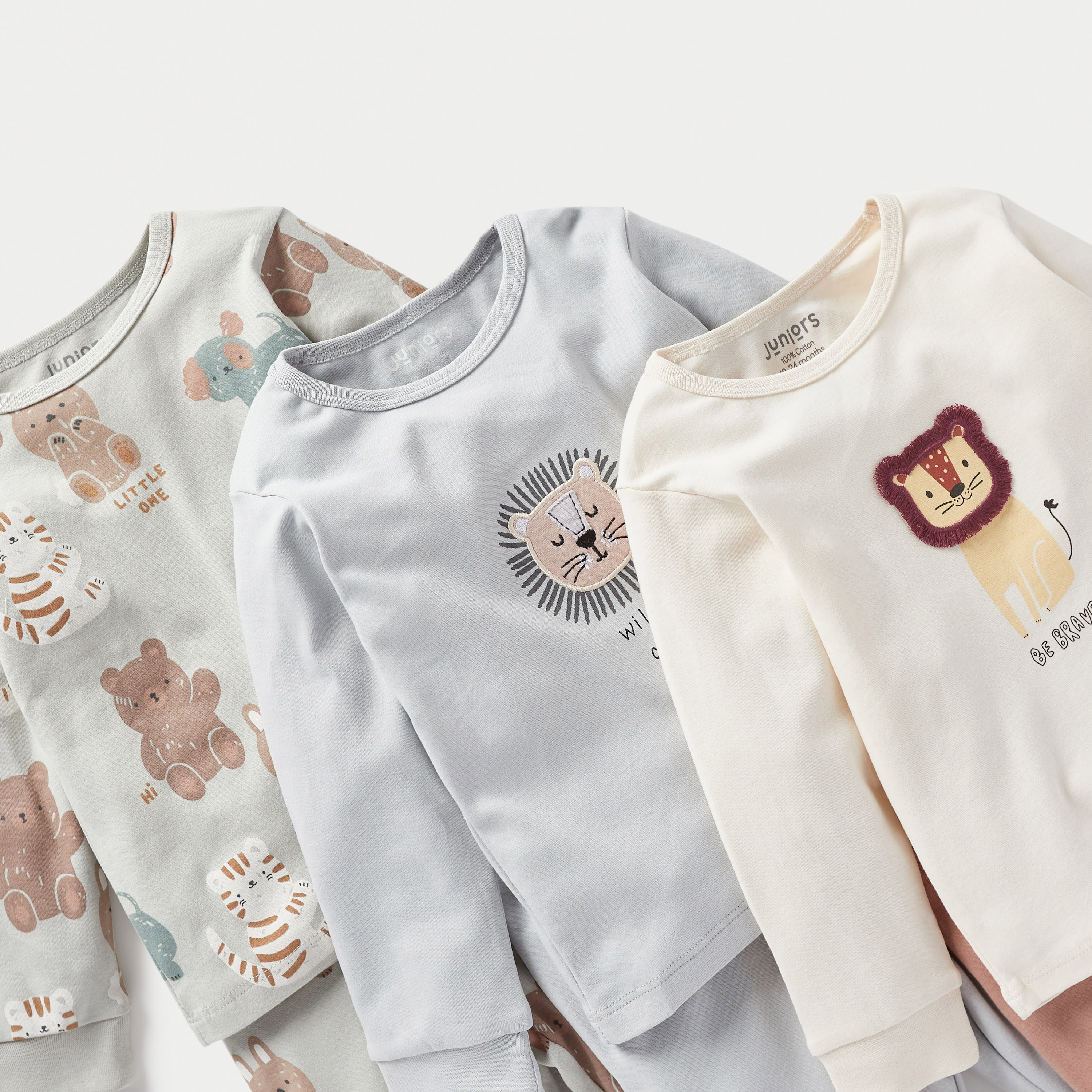 Juniors Animal Print T-shirt and Pyjama Set-baby-boys-clothing-nightwear-pyjamasets-image-5