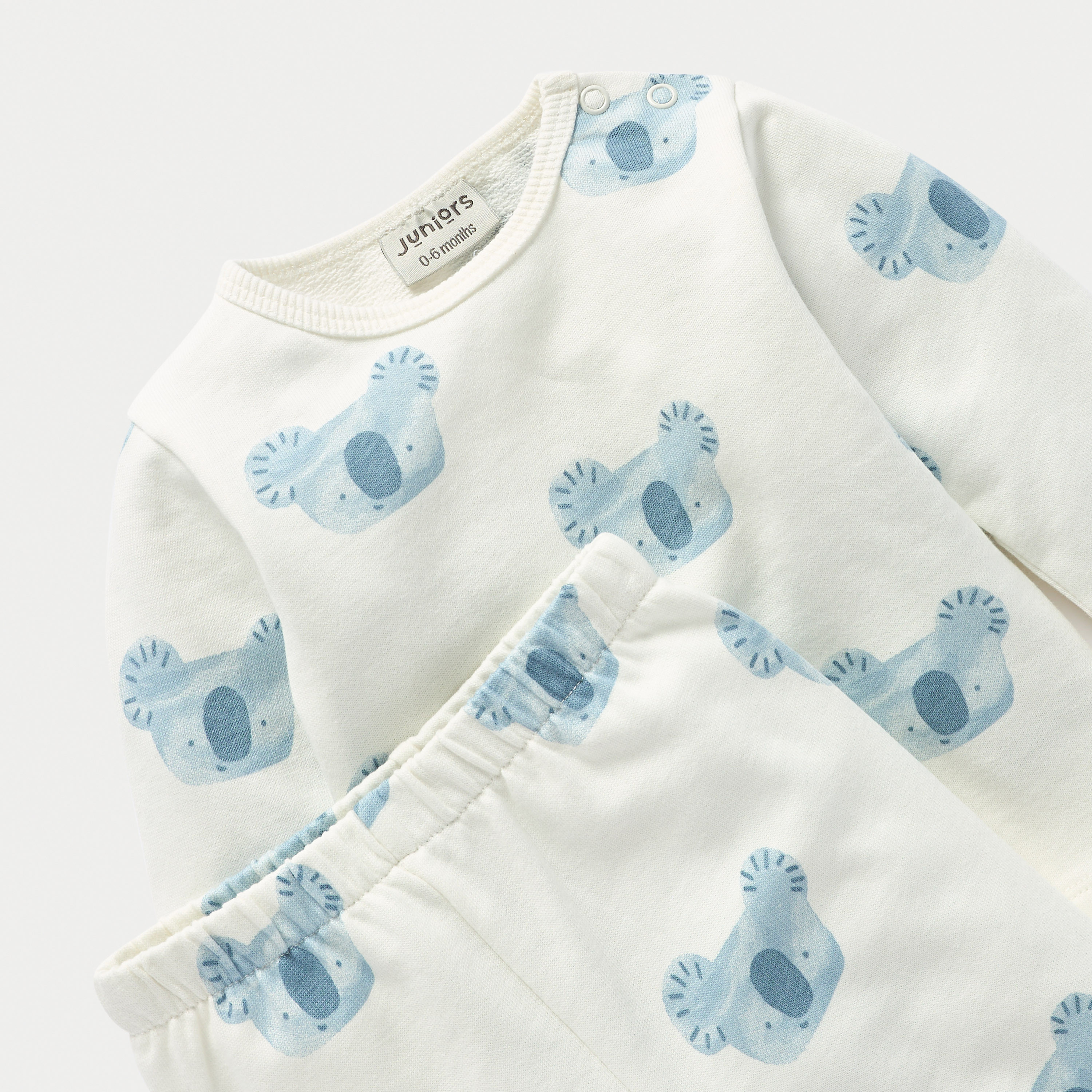 Juniors All-Over Koala Print Long Sleeves T-shirt and Elasticated Pyjama Set-baby-boys-clothing-nightwear-pyjamasets-image-4