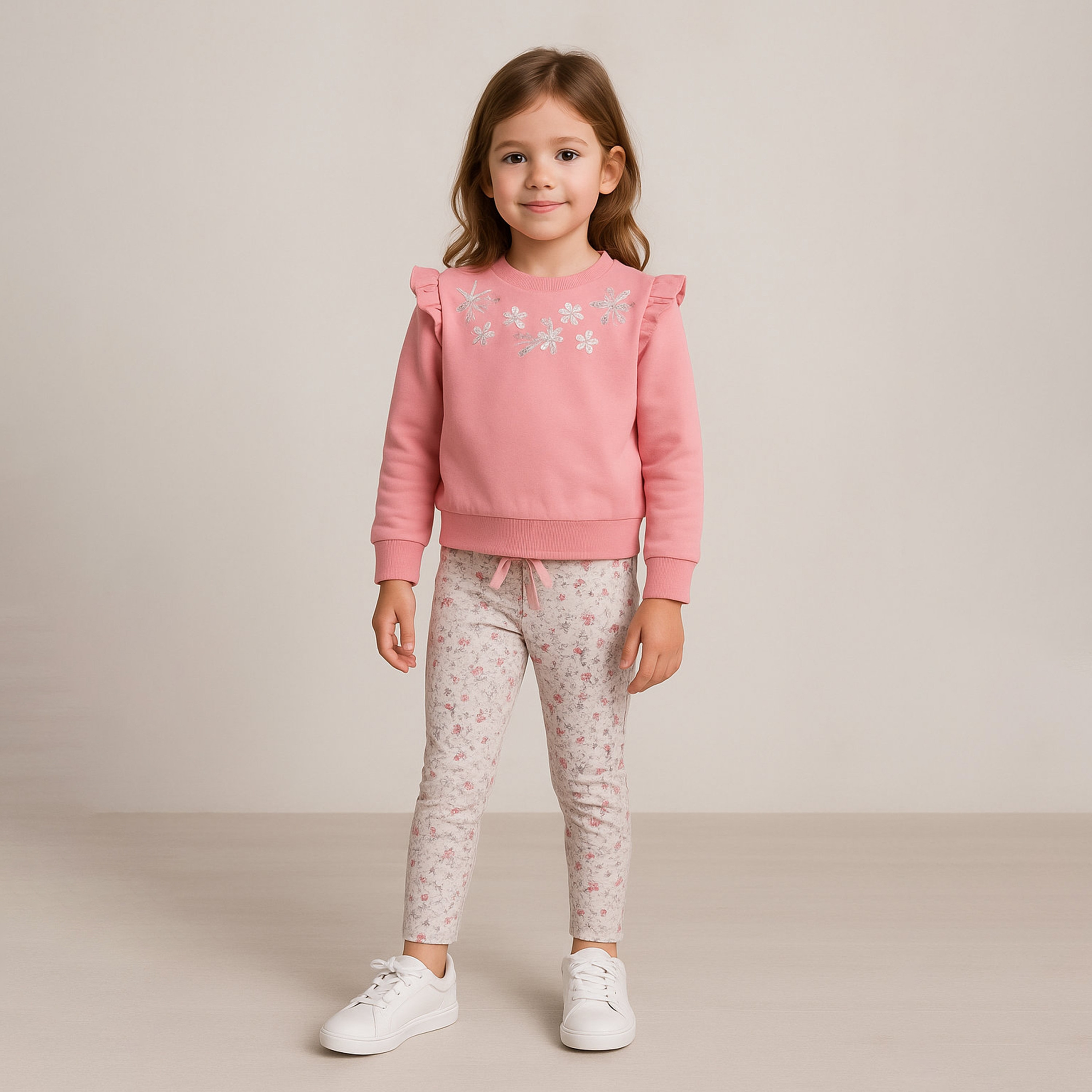 Dirkje 2-Piece Printed Sweatshirt & Pyjama Sets-girls-clothing-winterwear-setsandcoords-image-1