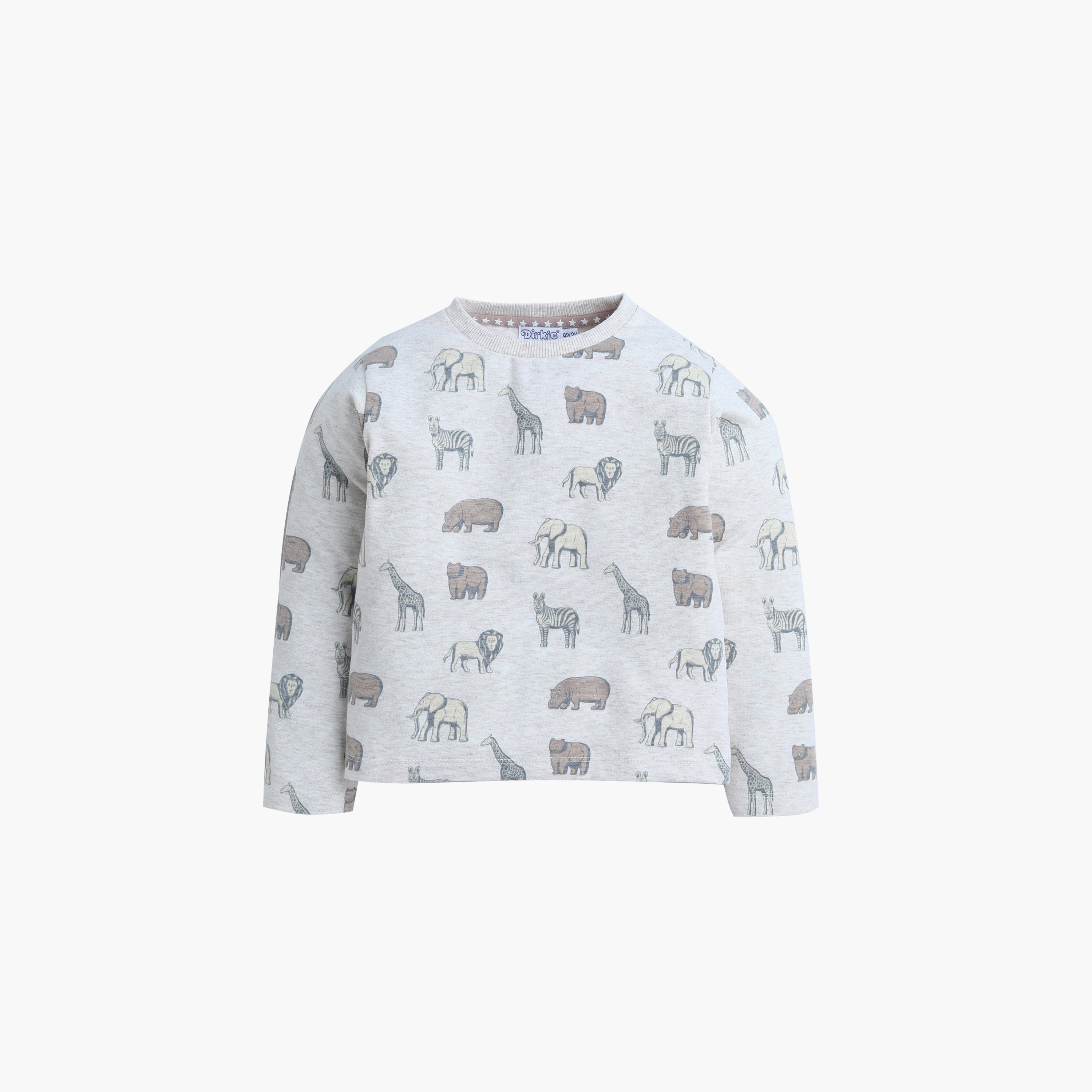 طقم من 3 قطع تيشيرت وجاكيت وبنطلون بطبعة حيوانات من ديركيه-boys-clothing-setsandcoords-image-4