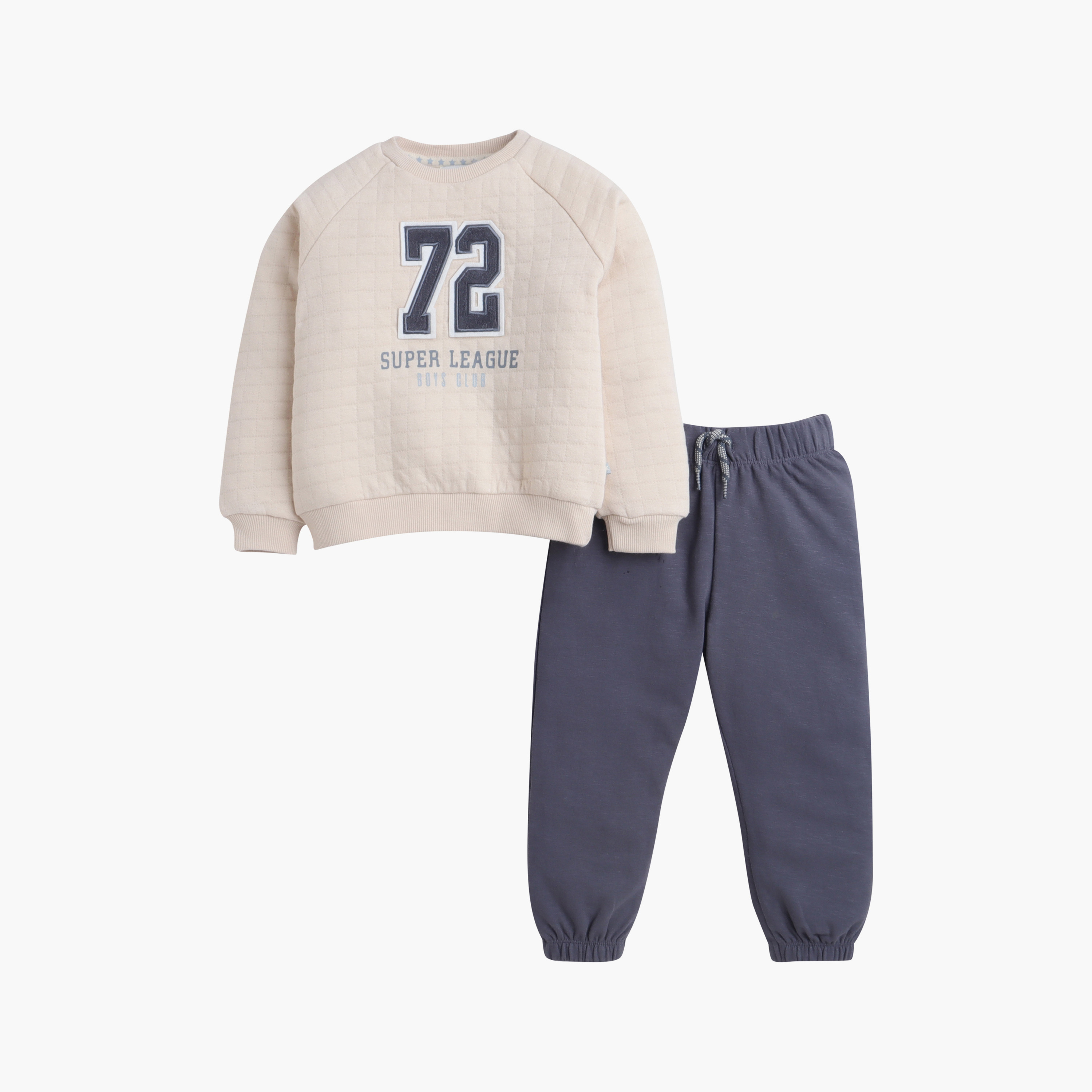 طقم من قطعتين سويت شيرت وبنطلون بطبعة مبطنة من ديركيه-baby-boys-clothing-winterwear-setsandcoords-image-2