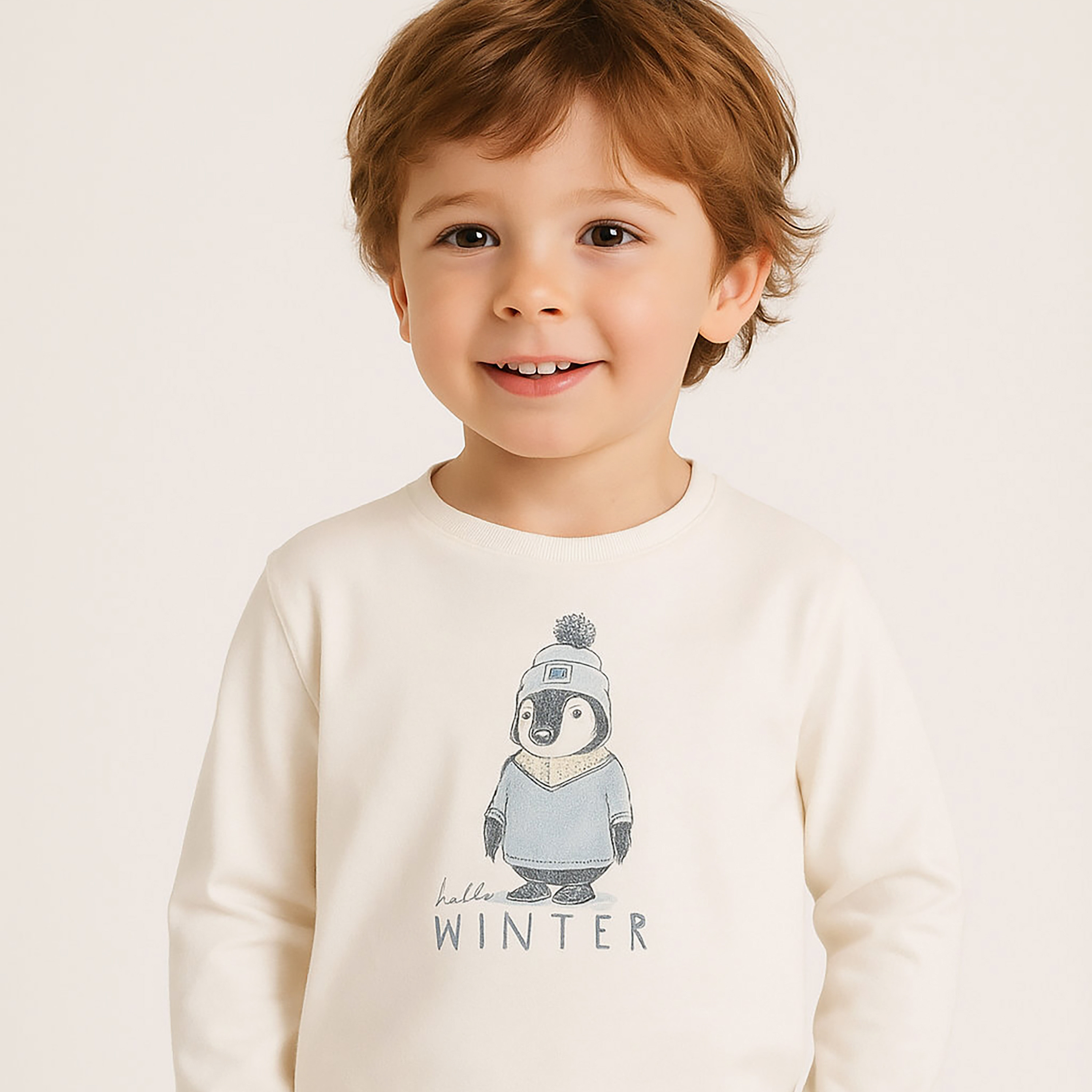 Dirkje 2-Piece Penguin Printed T-shirt with Pants-baby-boys-clothing-winterwear-setsandcoords-image-4