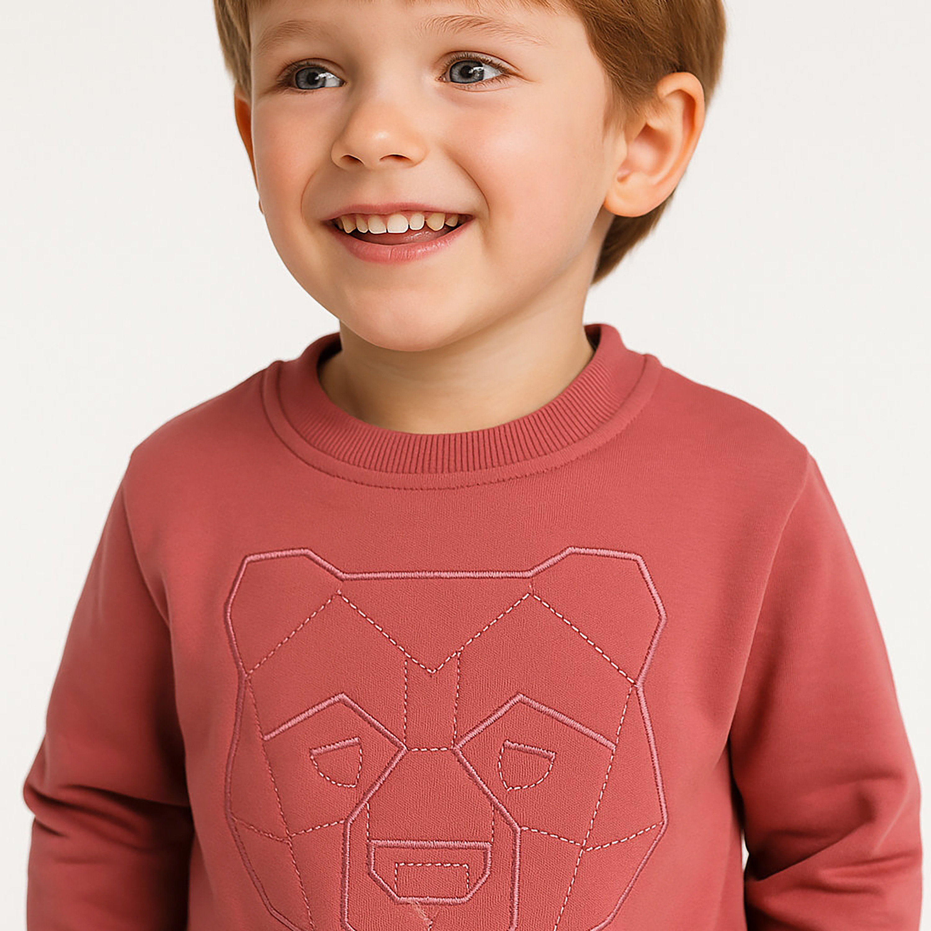 طقم من قطعتين سويت شيرت وبنطلون رياضي بطبعة دب من ديركيه-baby-boys-clothing-winterwear-setsandcoords-image-5