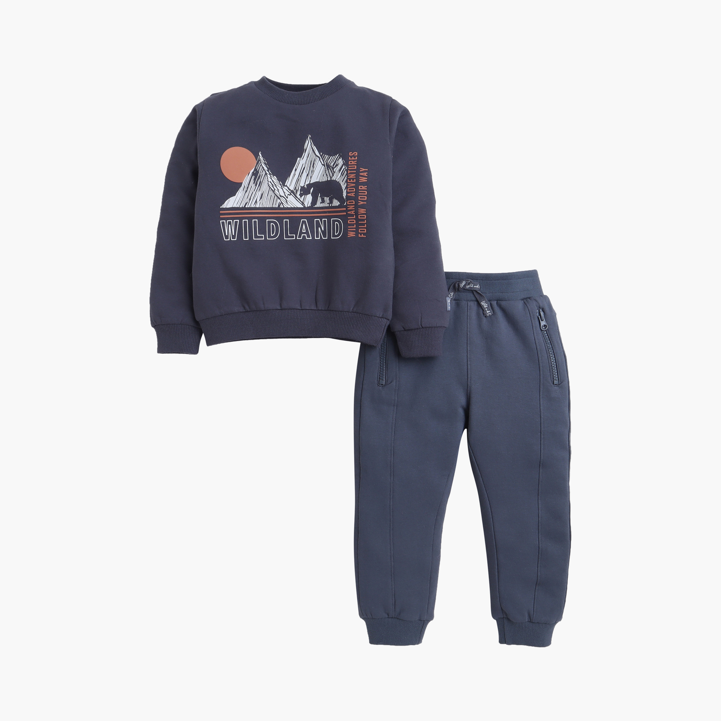 Dirkje 2-Piece Wildland Printed Sweatshirt & Jogger Sets-baby-boys-clothing-winterwear-setsandcoords-image-2
