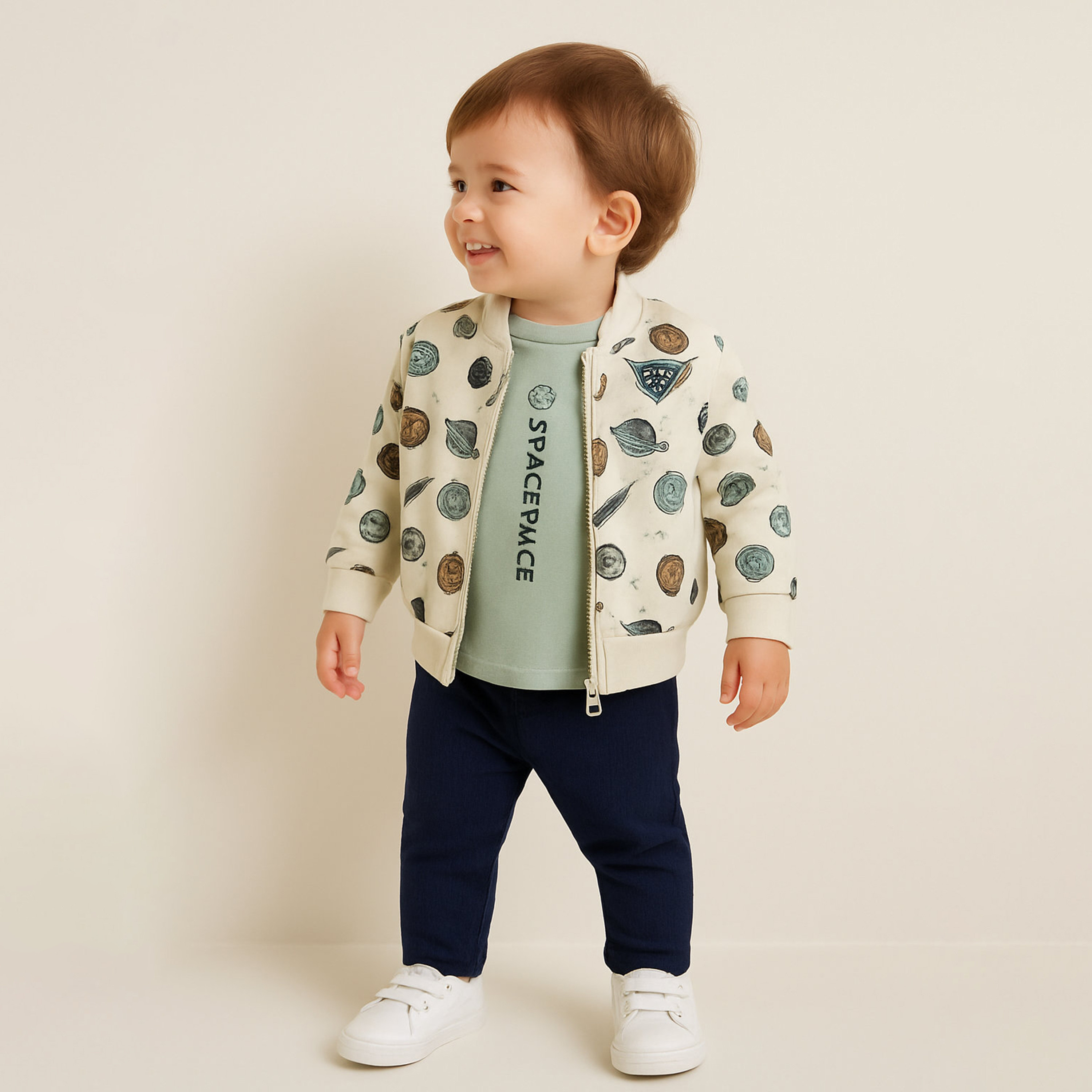 Dirkje 3-Piece Space Race Printed Cardigan, Trousers & Jacket Sets-baby-boys-clothing-winterwear-setsandcoords-image-5